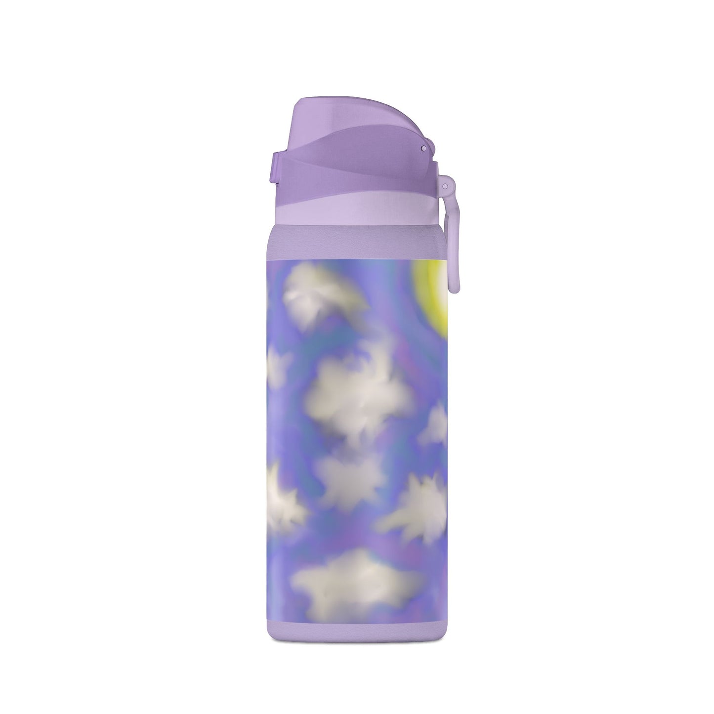 32oz Insulated Water Bottle — Dreamy Lavender Cloud Design