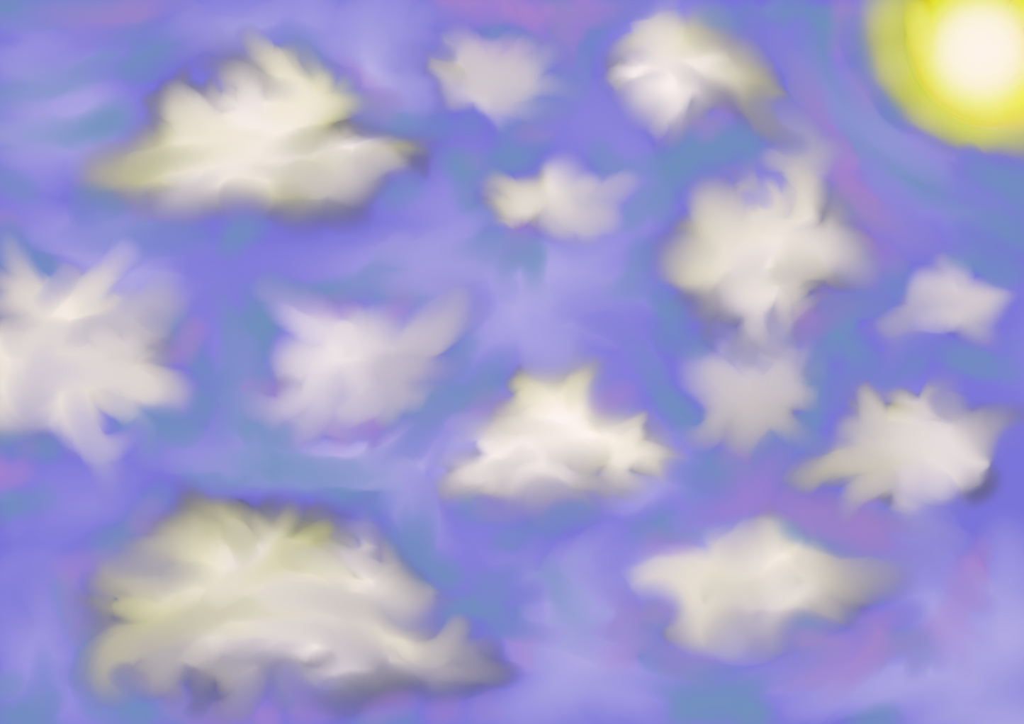 Clouds and sun Digital Art
