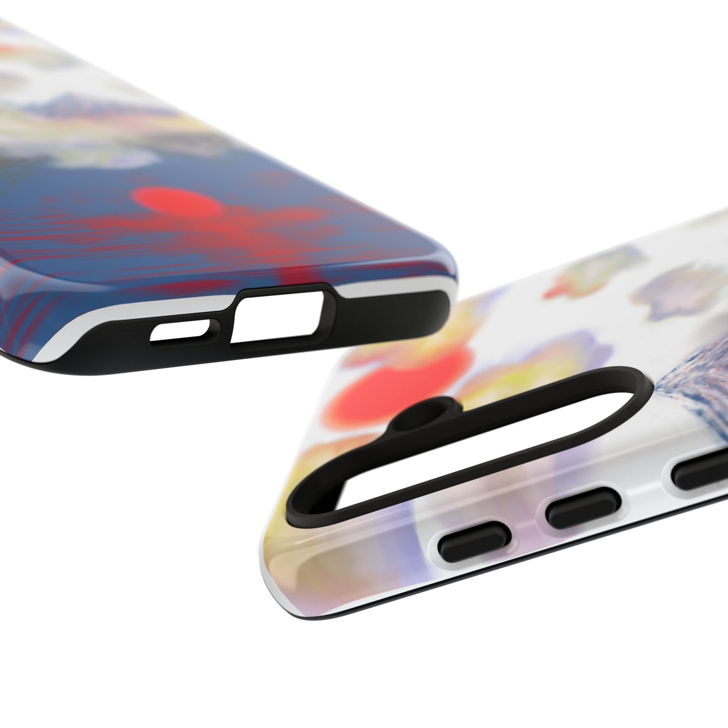 Phone Case — Misty Mountain Sunrise with Red Sun Reflection
