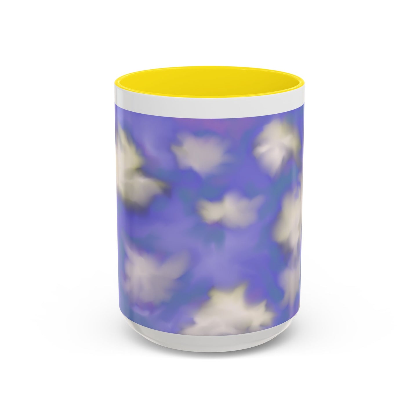Cloudscape Accent Coffee Mug — Dreamy Purple Sky Design (11/15oz)