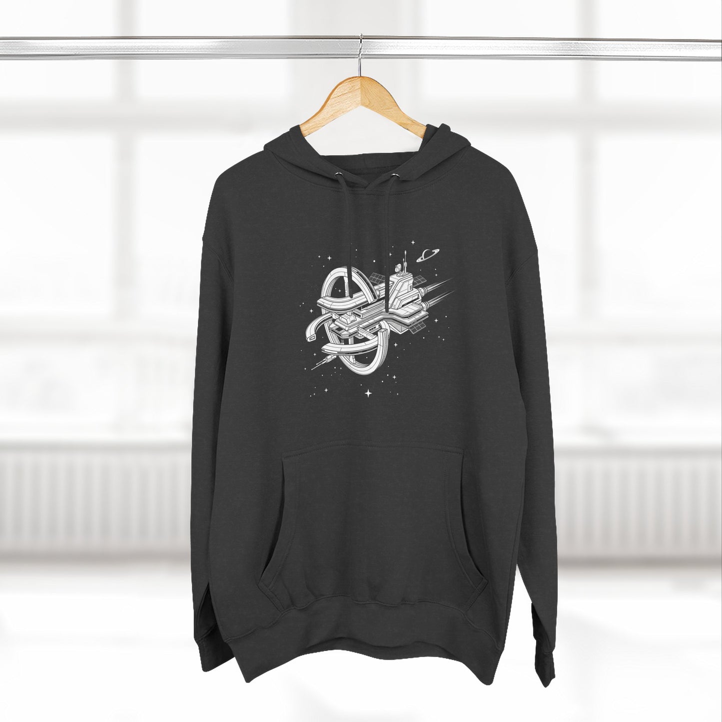Hoodie — Space Station Sketch Pullover