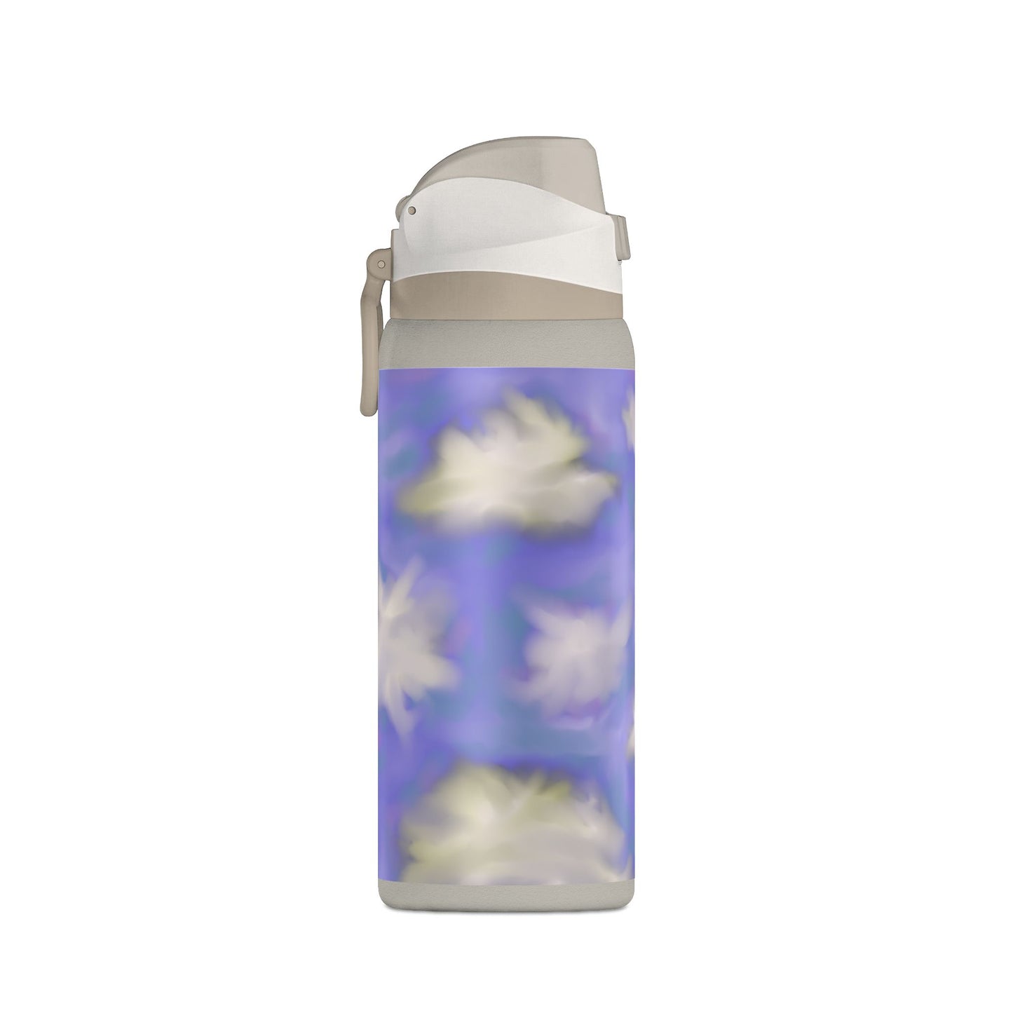 32oz Insulated Water Bottle — Dreamy Lavender Cloud Design