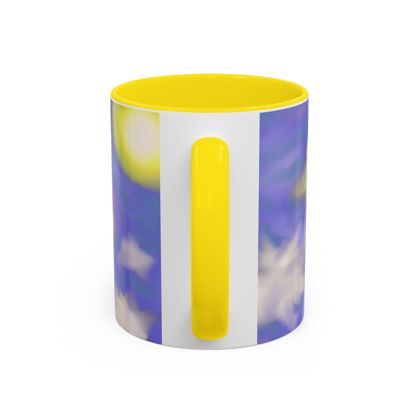 Cloudscape Accent Coffee Mug — Dreamy Purple Sky Design (11/15oz)