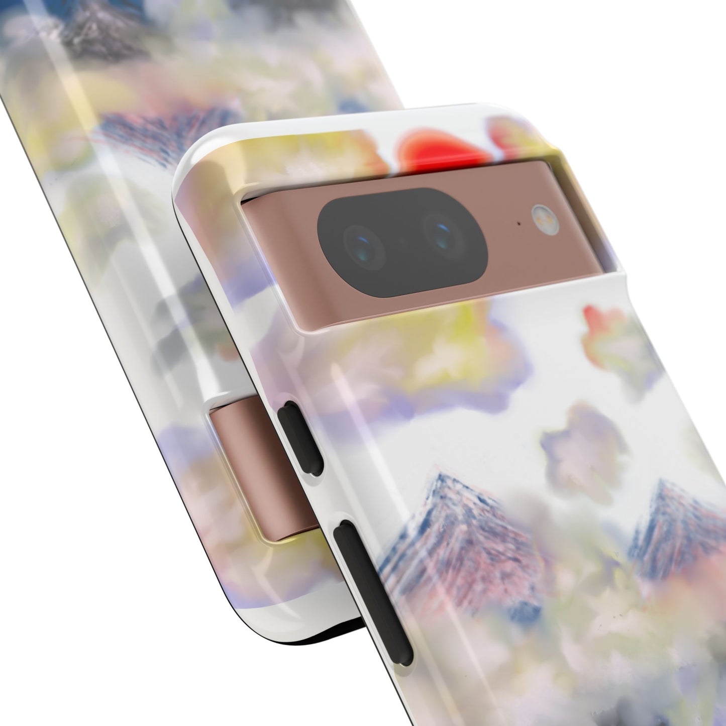 Phone Case — Misty Mountain Sunrise with Red Sun Reflection
