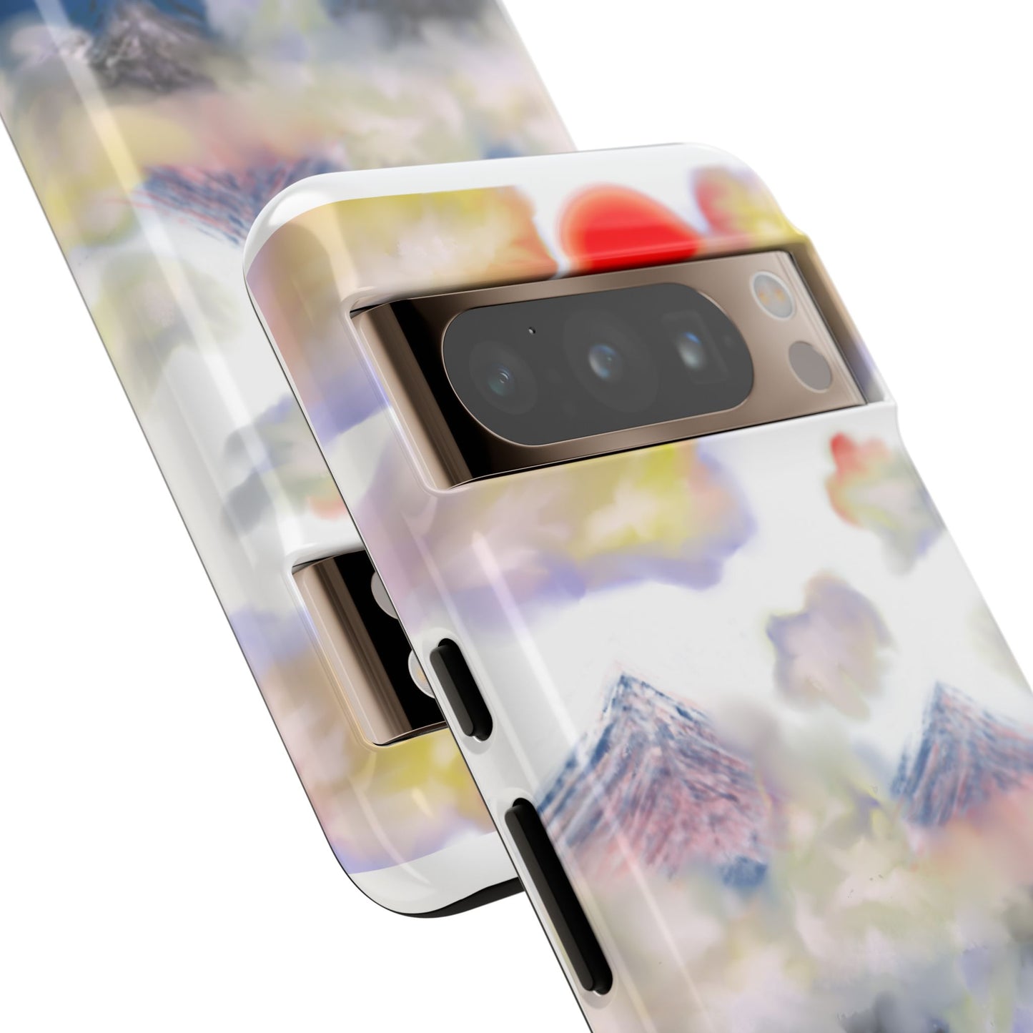 Phone Case — Misty Mountain Sunrise with Red Sun Reflection