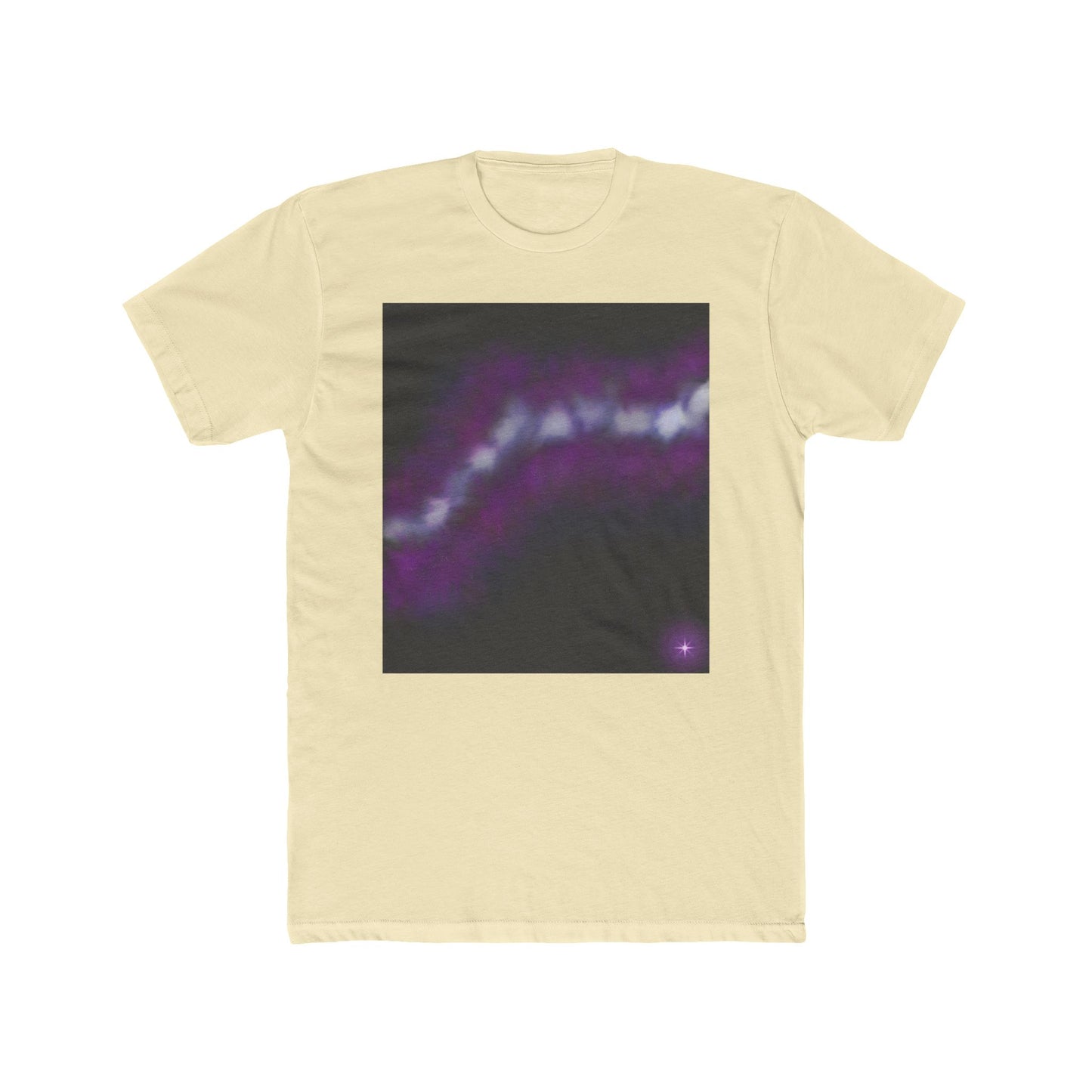 Galaxy Wave Tee — Purple Nebula Graphic T-Shirt