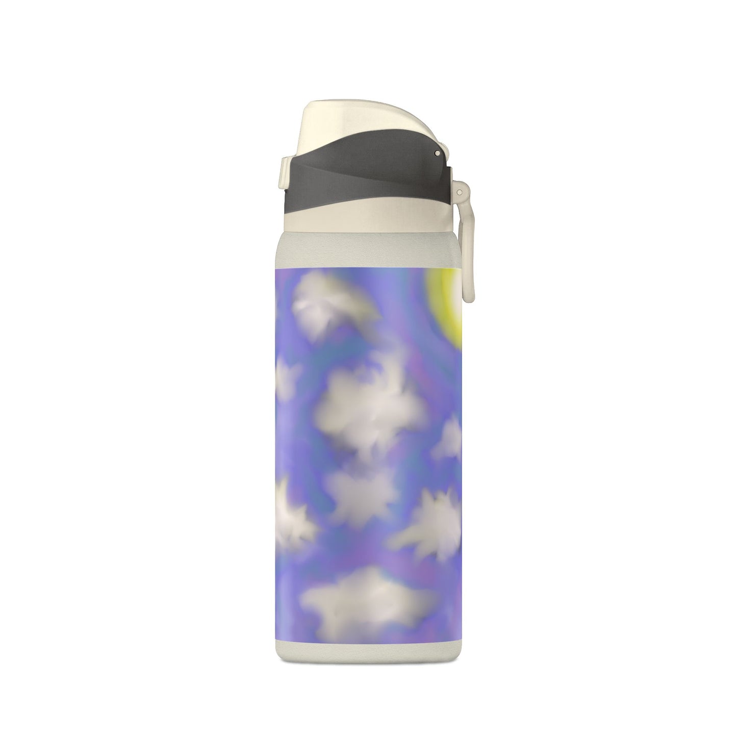 32oz Insulated Water Bottle — Dreamy Lavender Cloud Design