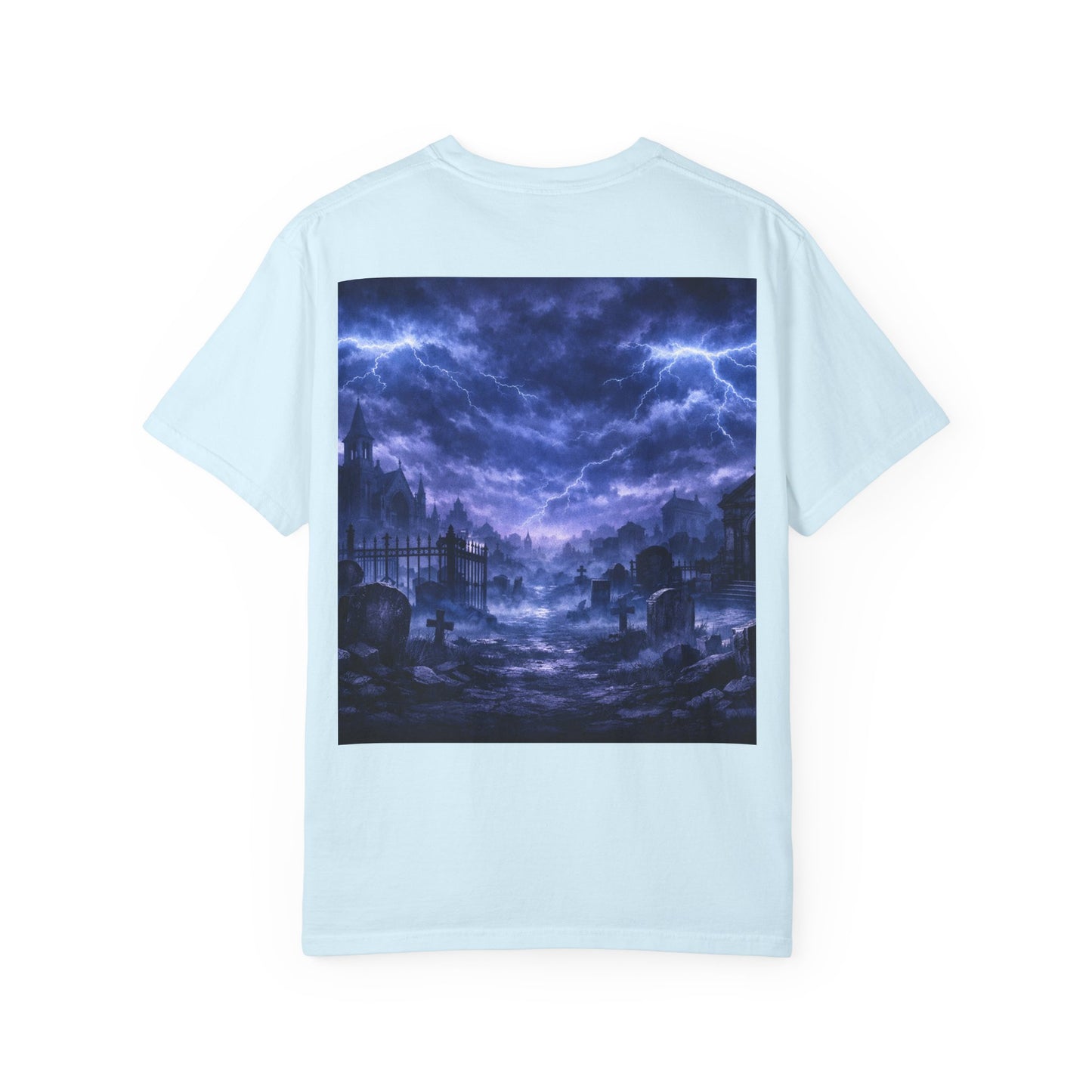 Lightning Storm Graphic T-Shirt — Gothic Nightscape Tee