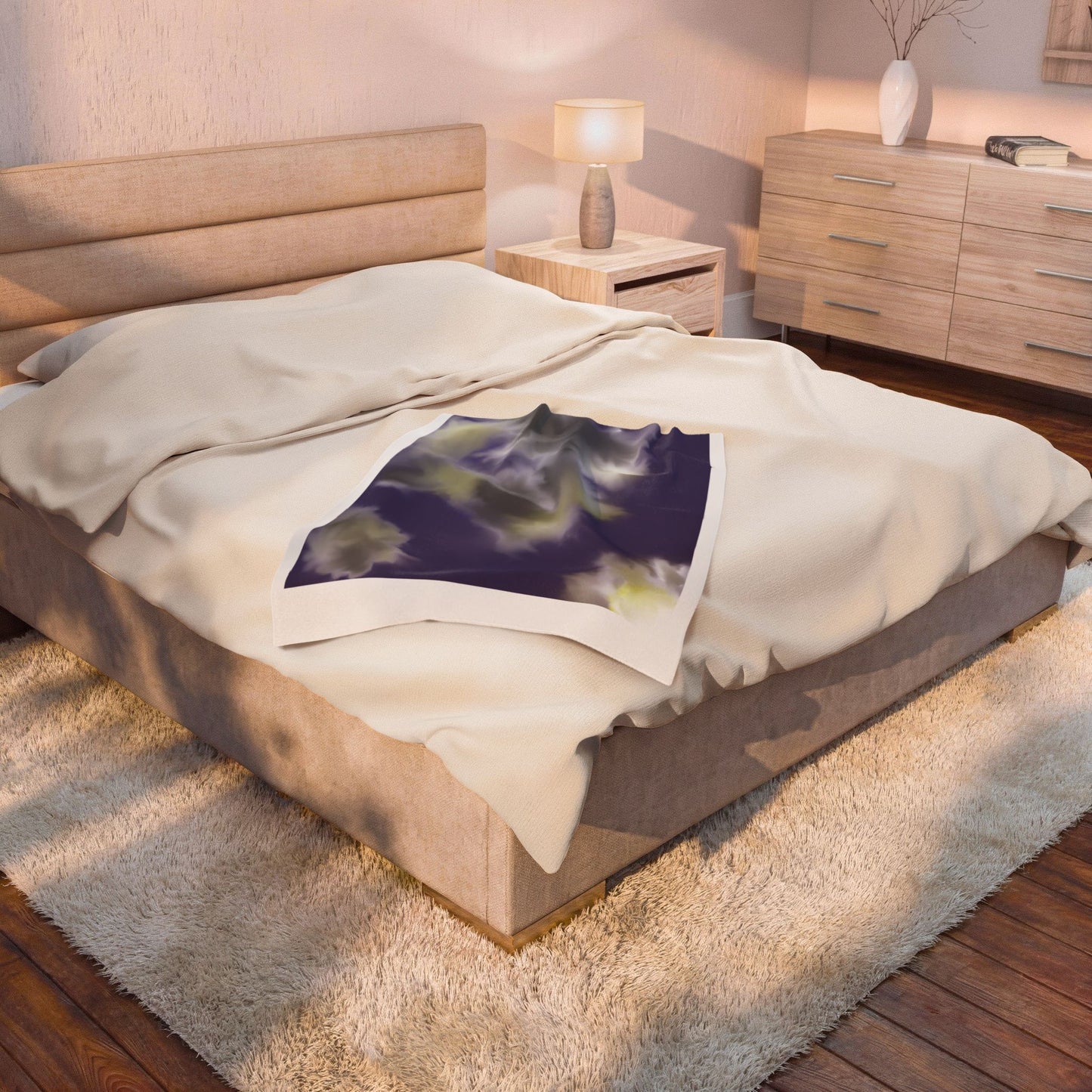 Cloud Sky Velveteen Plush Blanket — Throw