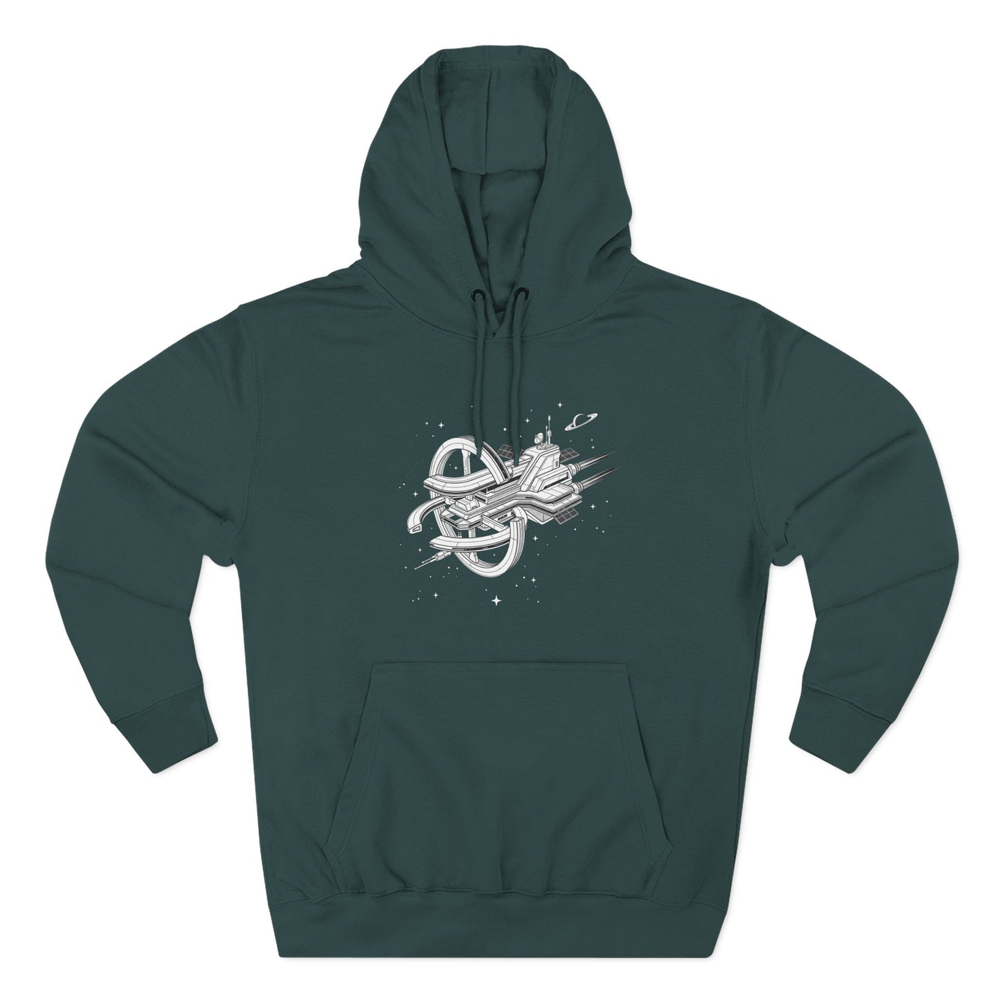 Hoodie — Space Station Sketch Pullover