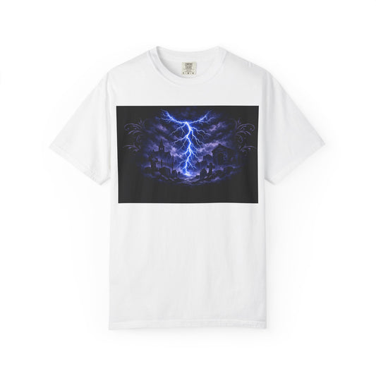 Lightning Storm Graphic T-Shirt — Gothic Nightscape Tee