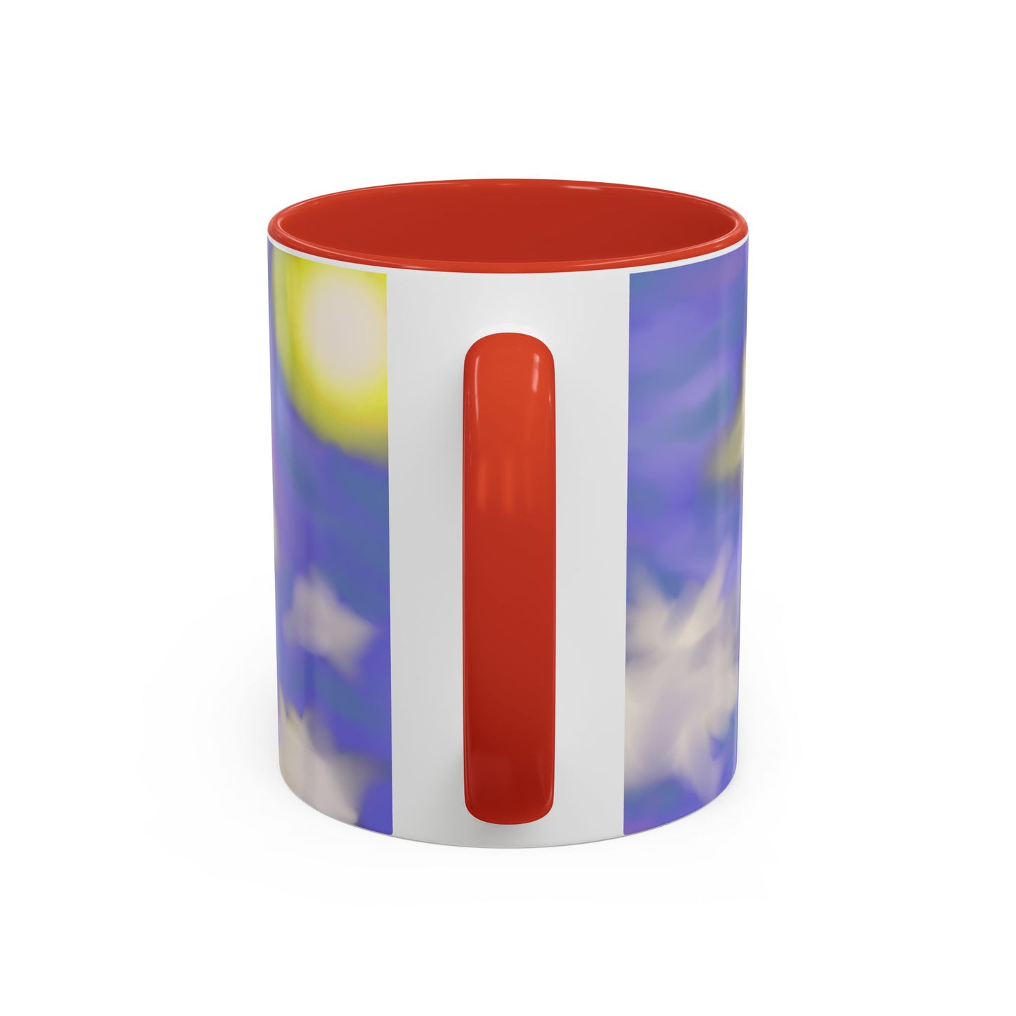 Cloudscape Accent Coffee Mug — Dreamy Purple Sky Design (11/15oz)