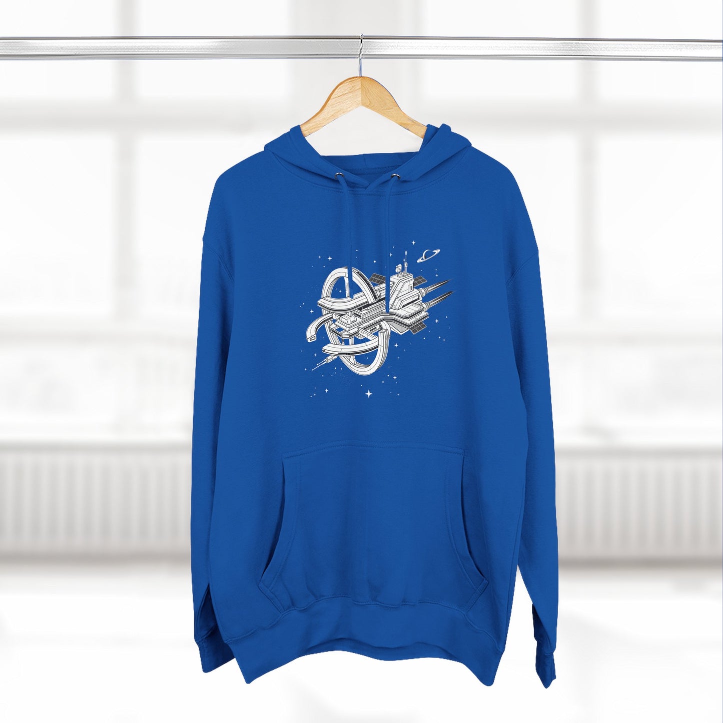 Hoodie — Space Station Sketch Pullover
