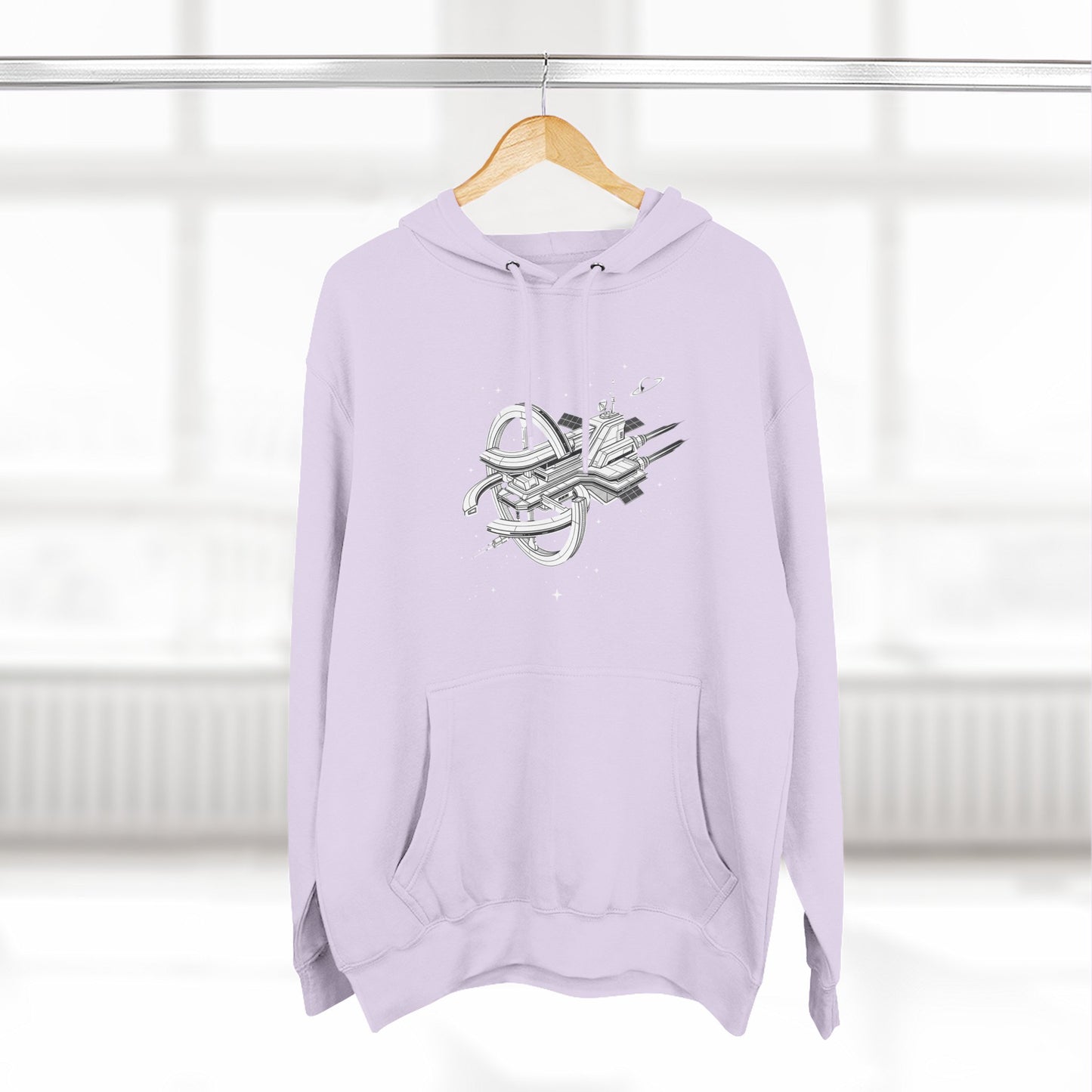 Hoodie — Space Station Sketch Pullover