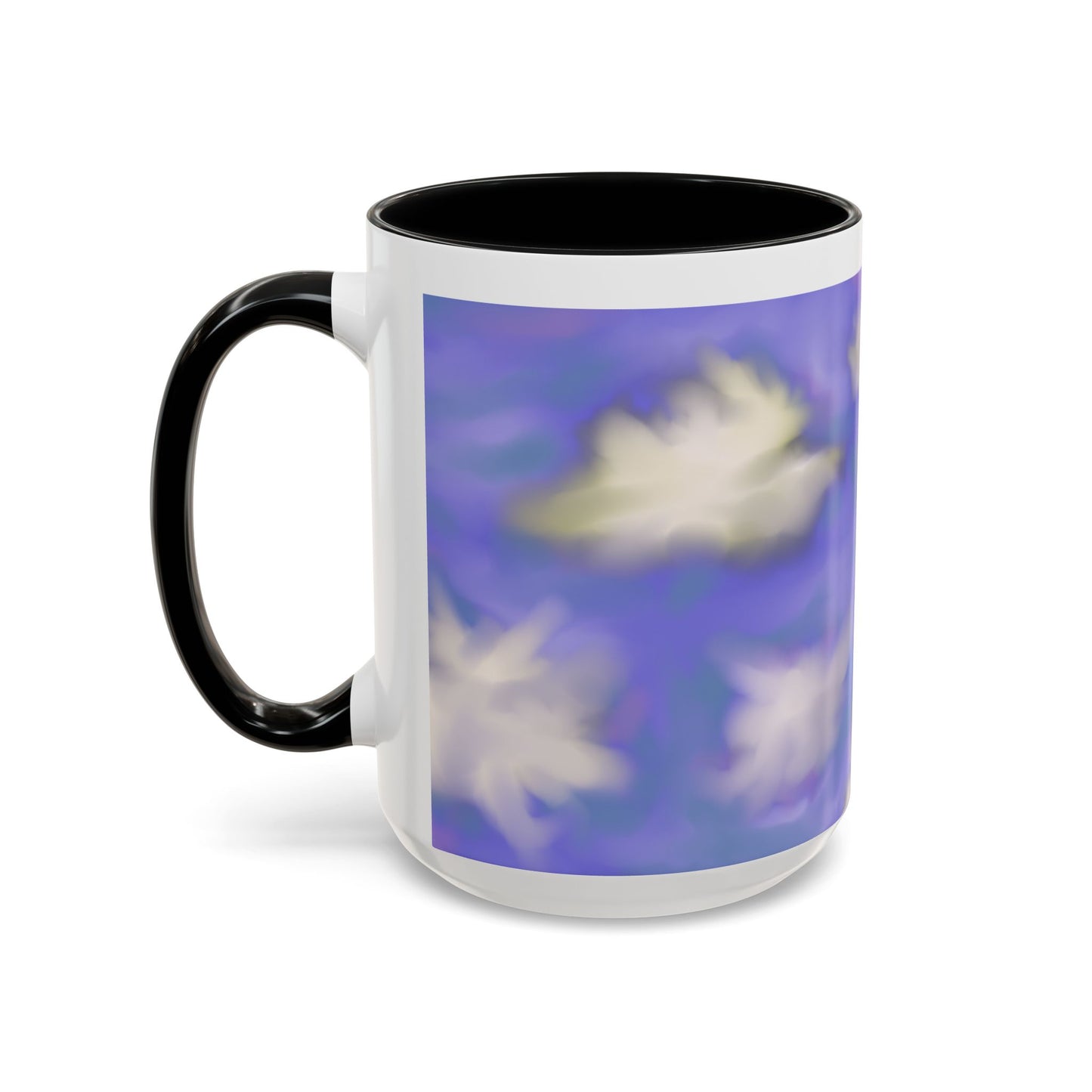 Cloudscape Accent Coffee Mug — Dreamy Purple Sky Design (11/15oz)
