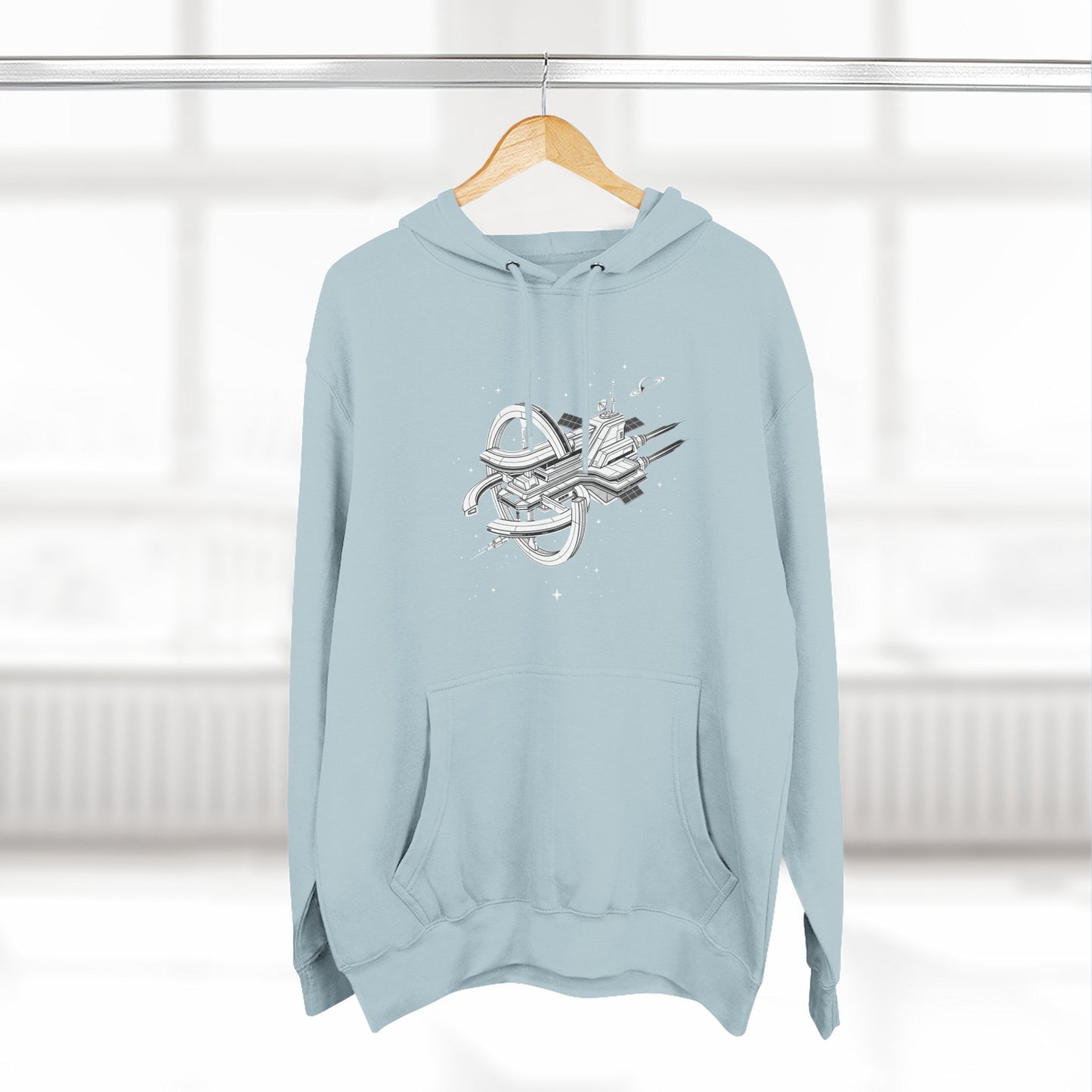 Hoodie — Space Station Sketch Pullover