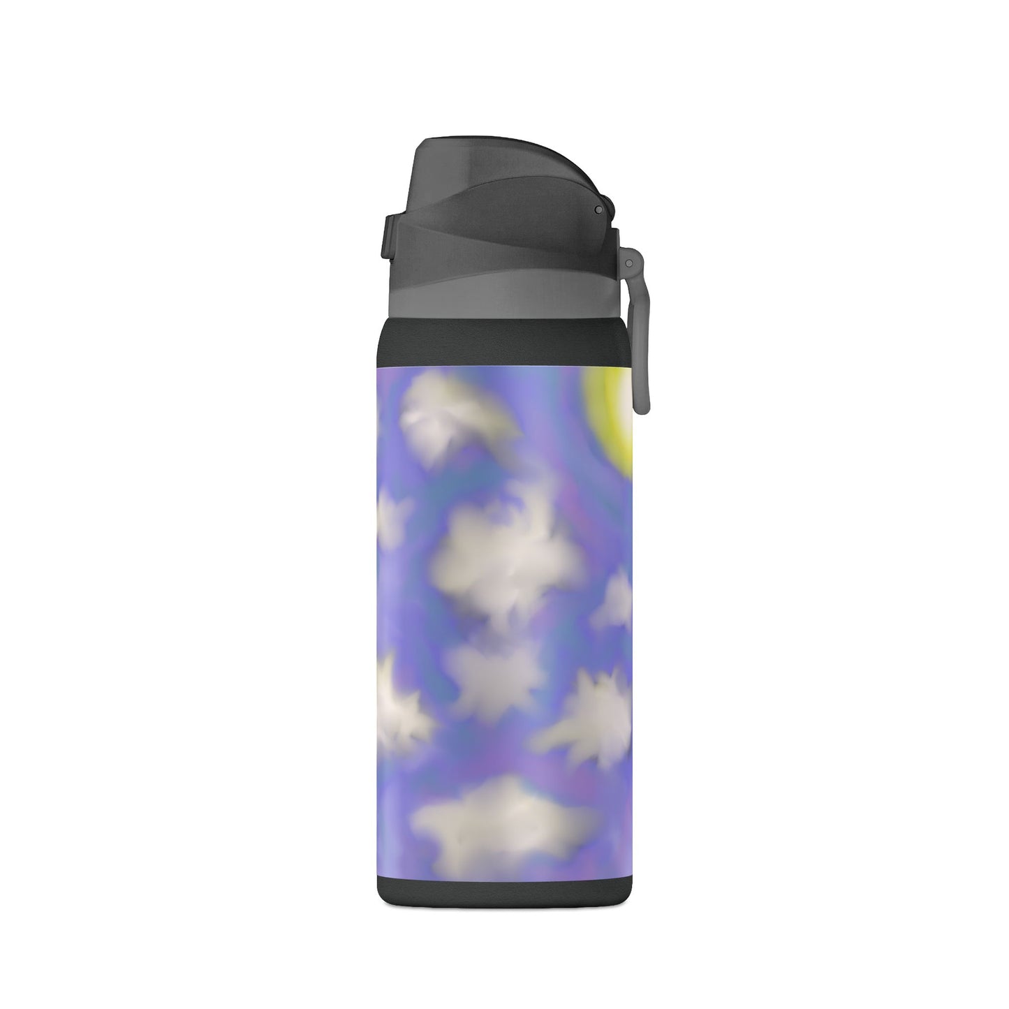 32oz Insulated Water Bottle — Dreamy Lavender Cloud Design