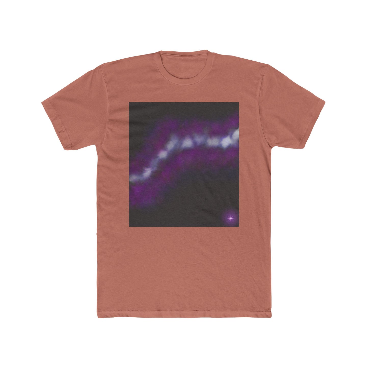 Galaxy Wave Tee — Purple Nebula Graphic T-Shirt