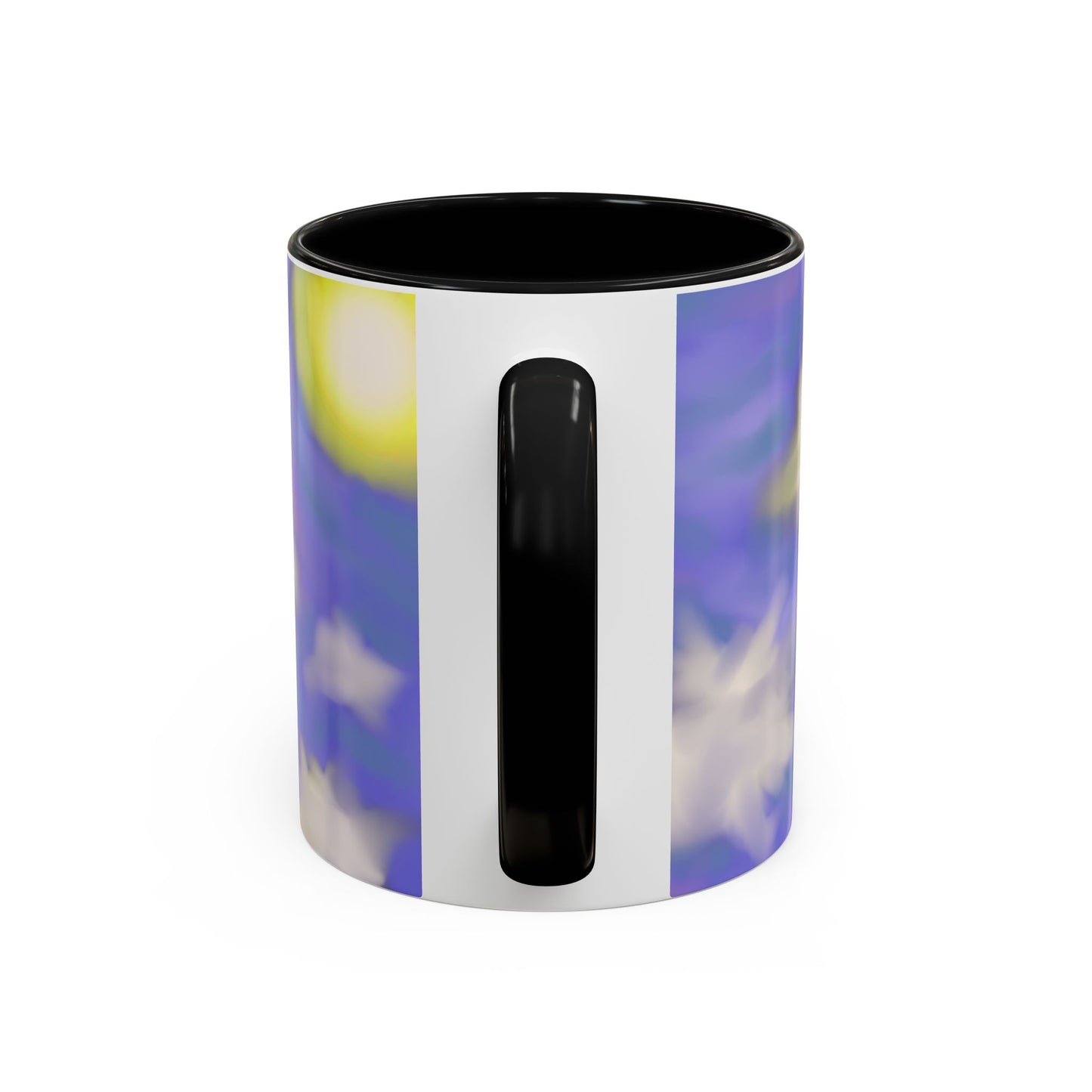 Cloudscape Accent Coffee Mug — Dreamy Purple Sky Design (11/15oz)