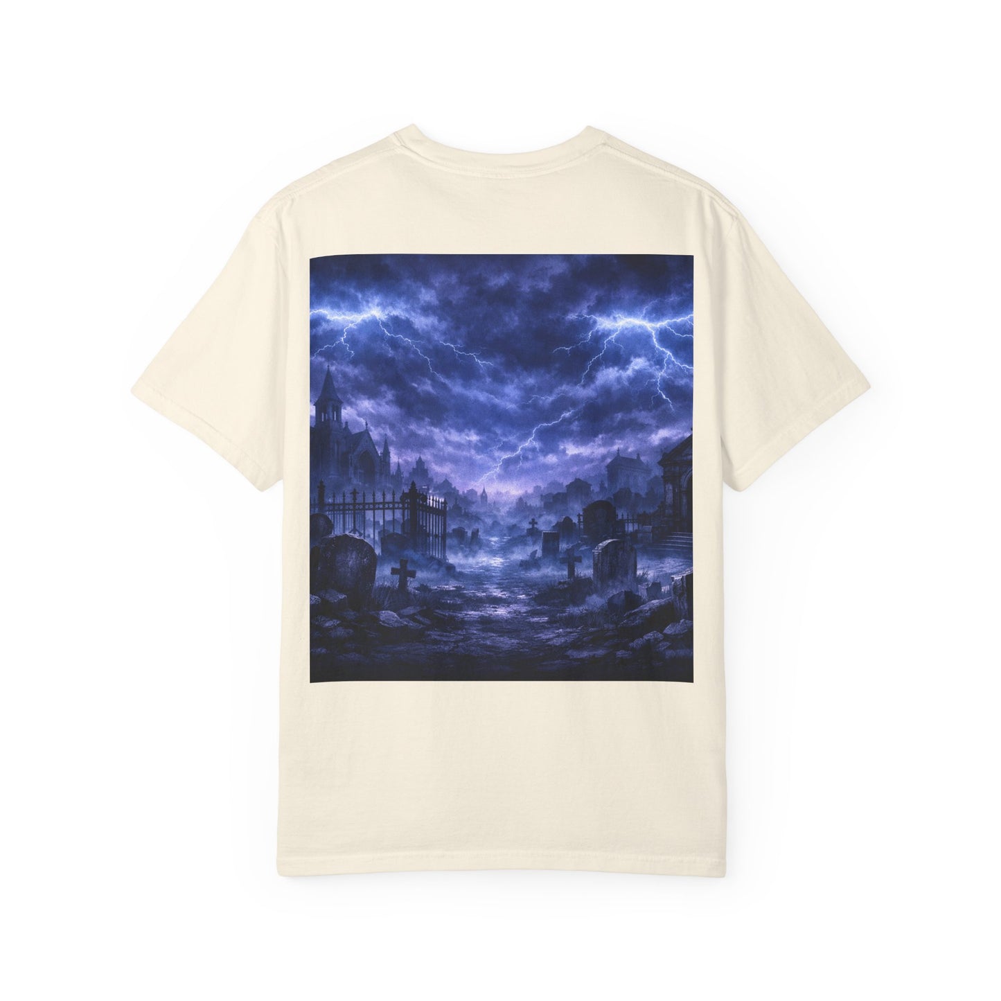 Lightning Storm Graphic T-Shirt — Gothic Nightscape Tee