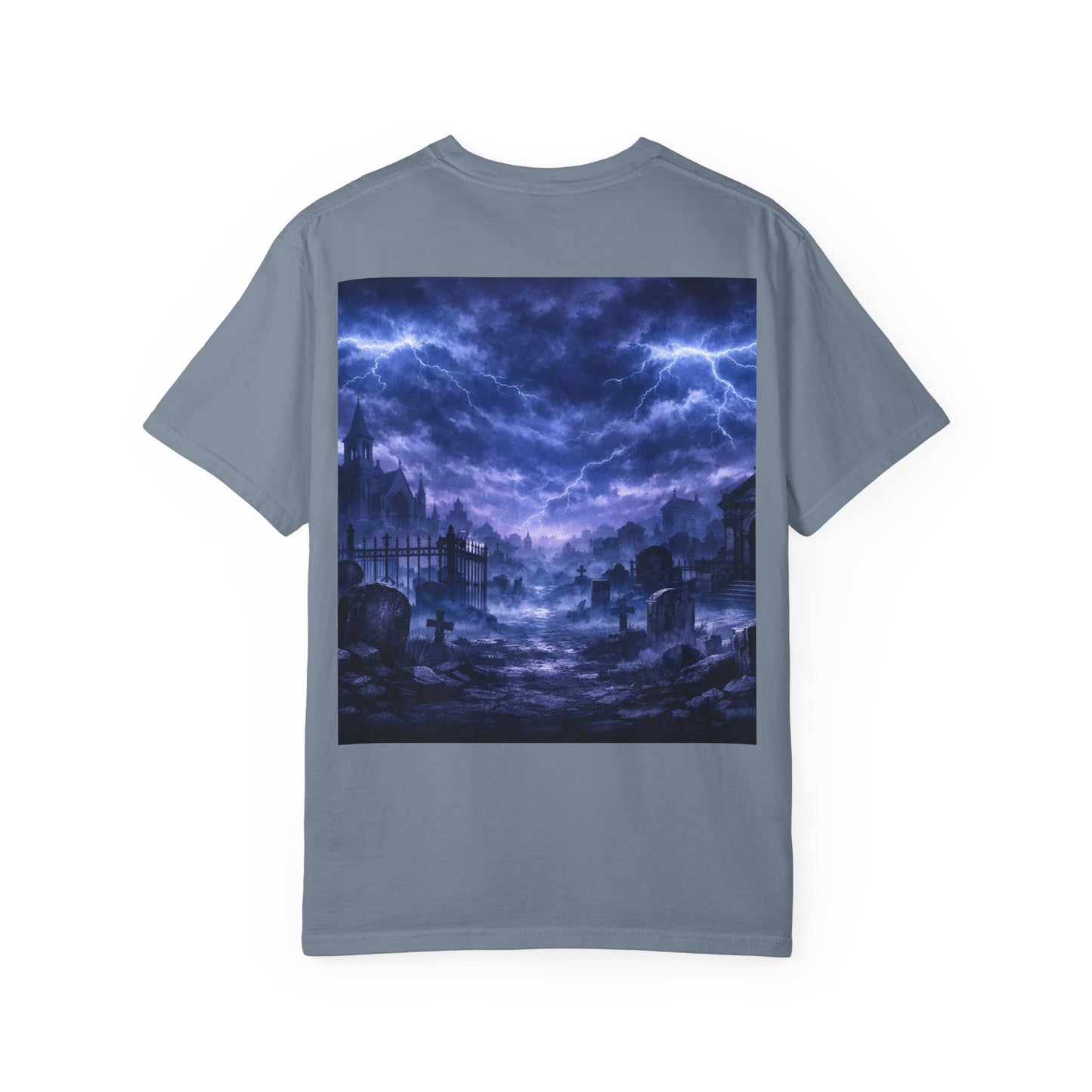 Lightning Storm Graphic T-Shirt — Gothic Nightscape Tee