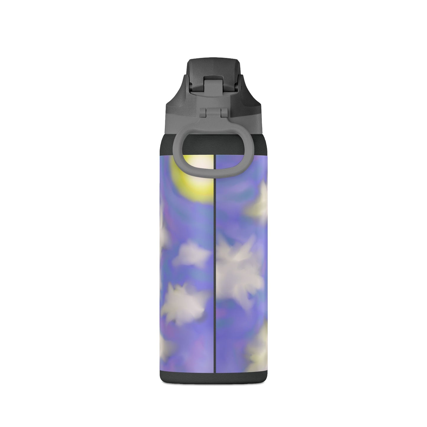 32oz Insulated Water Bottle — Dreamy Lavender Cloud Design