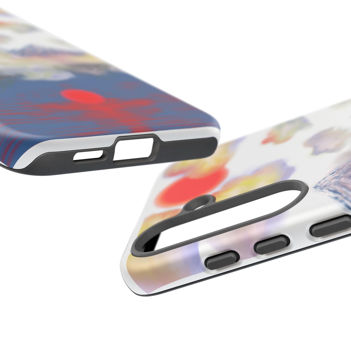 Phone Case — Misty Mountain Sunrise with Red Sun Reflection