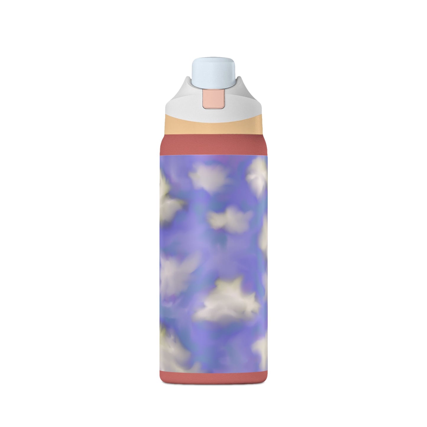 32oz Insulated Water Bottle — Dreamy Lavender Cloud Design