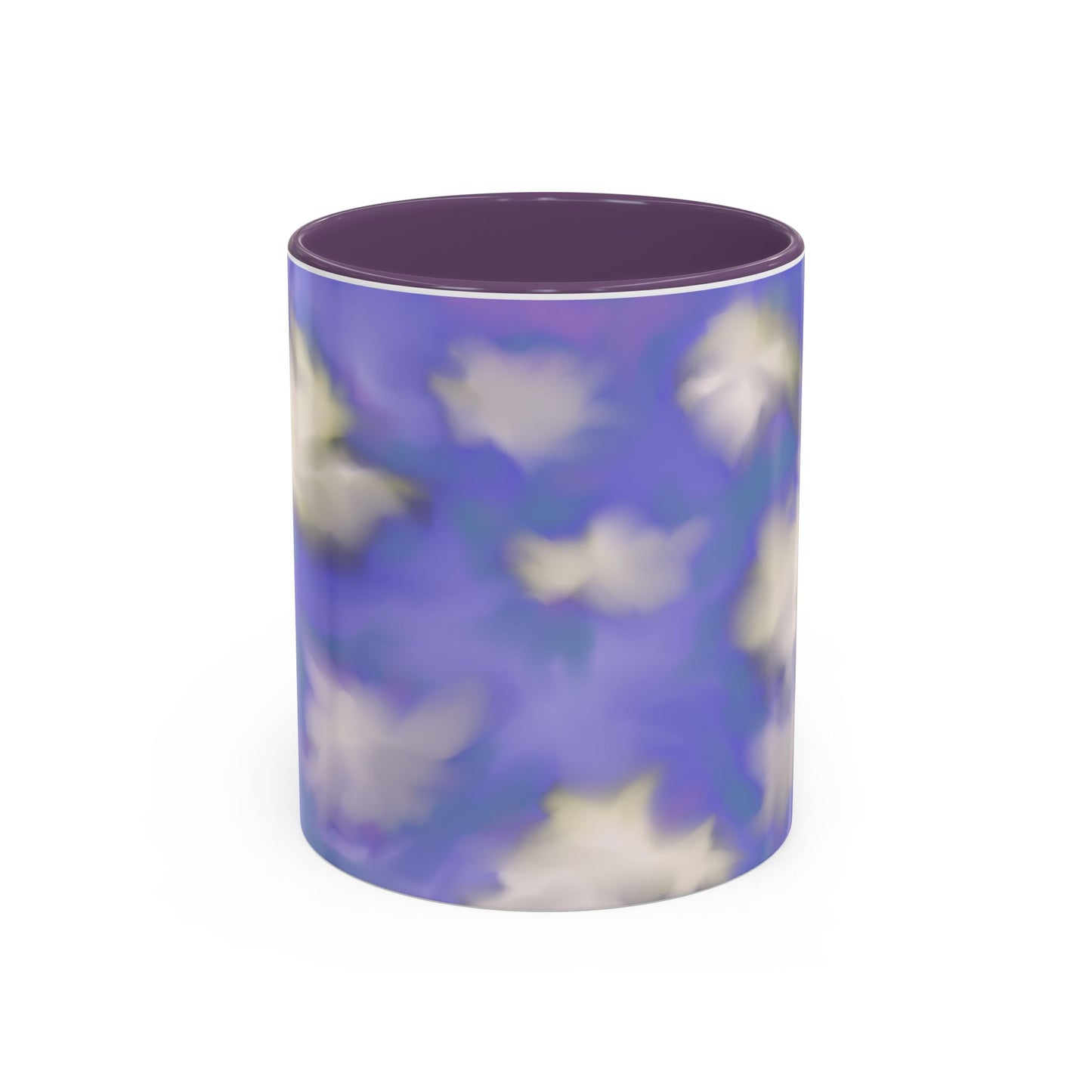 Cloudscape Accent Coffee Mug — Dreamy Purple Sky Design (11/15oz)