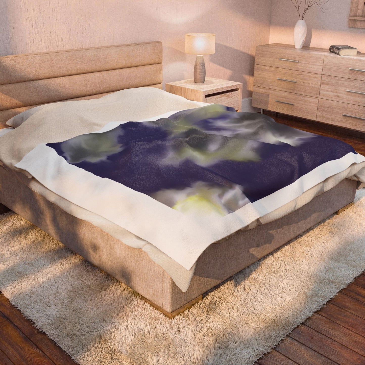 Cloud Sky Velveteen Plush Blanket — Throw