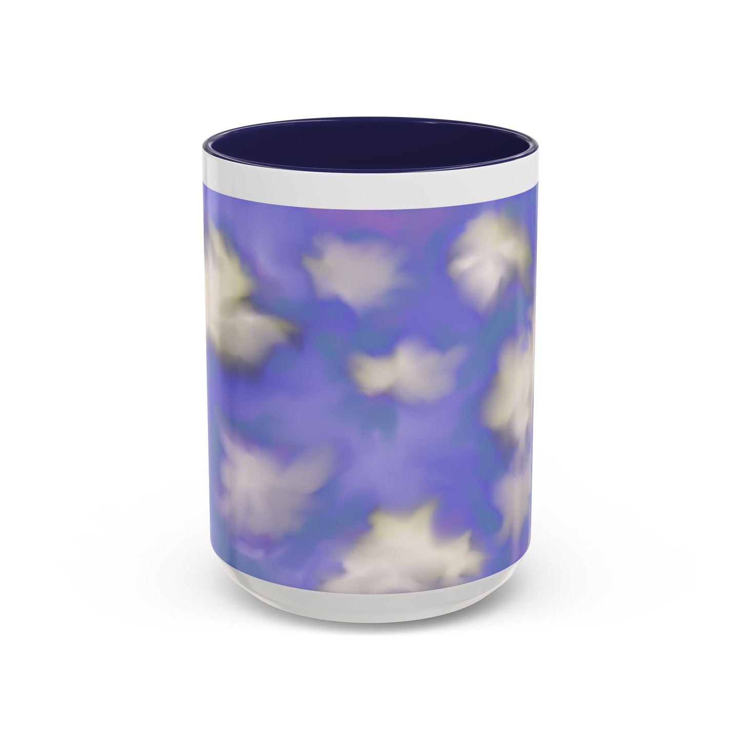 Cloudscape Accent Coffee Mug — Dreamy Purple Sky Design (11/15oz)