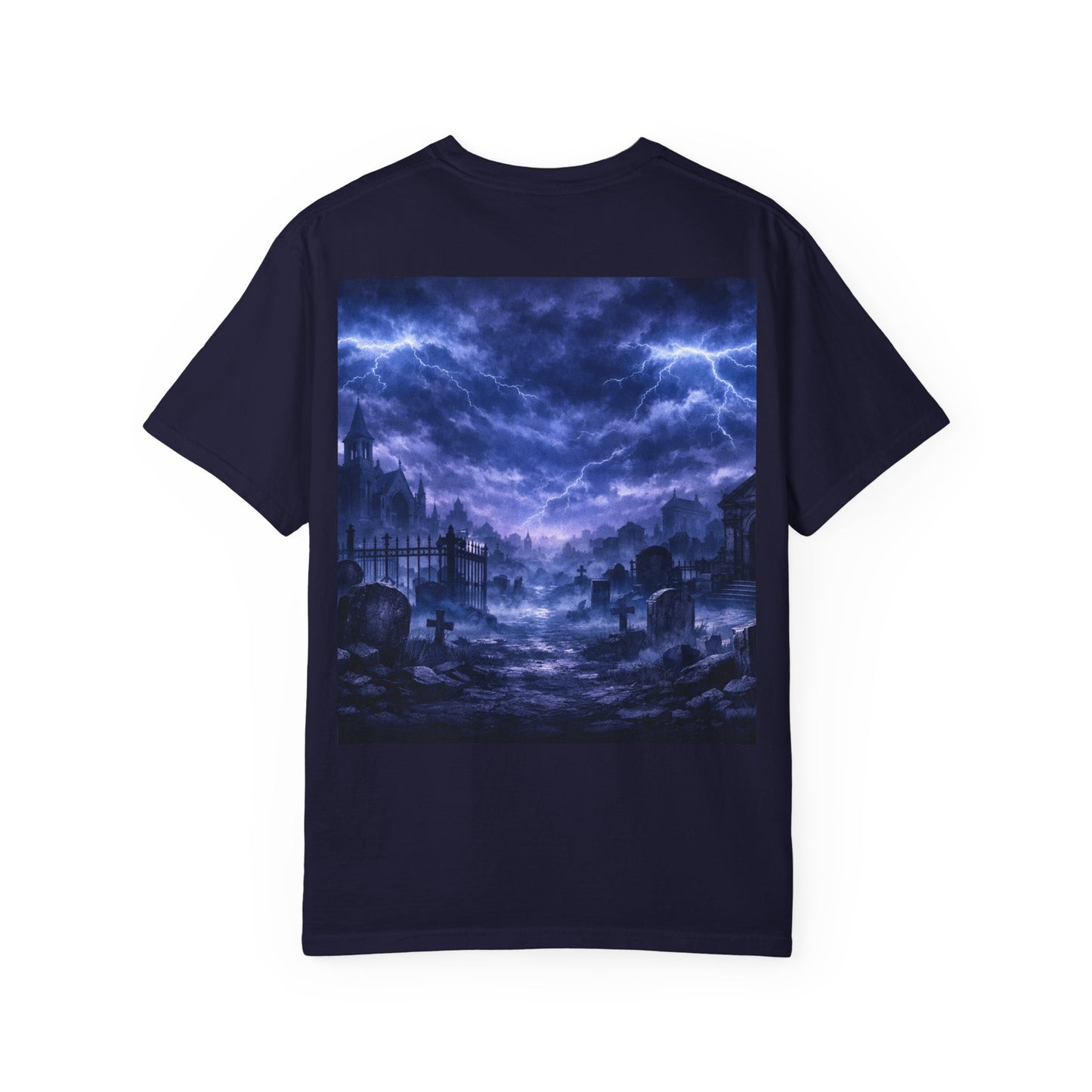 Lightning Storm Graphic T-Shirt — Gothic Nightscape Tee