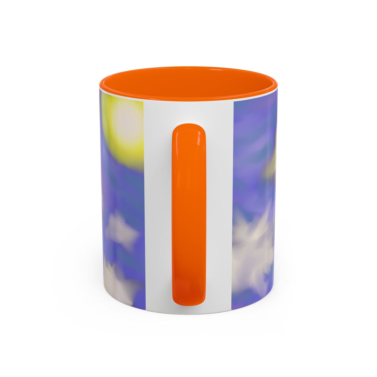 Cloudscape Accent Coffee Mug — Dreamy Purple Sky Design (11/15oz)