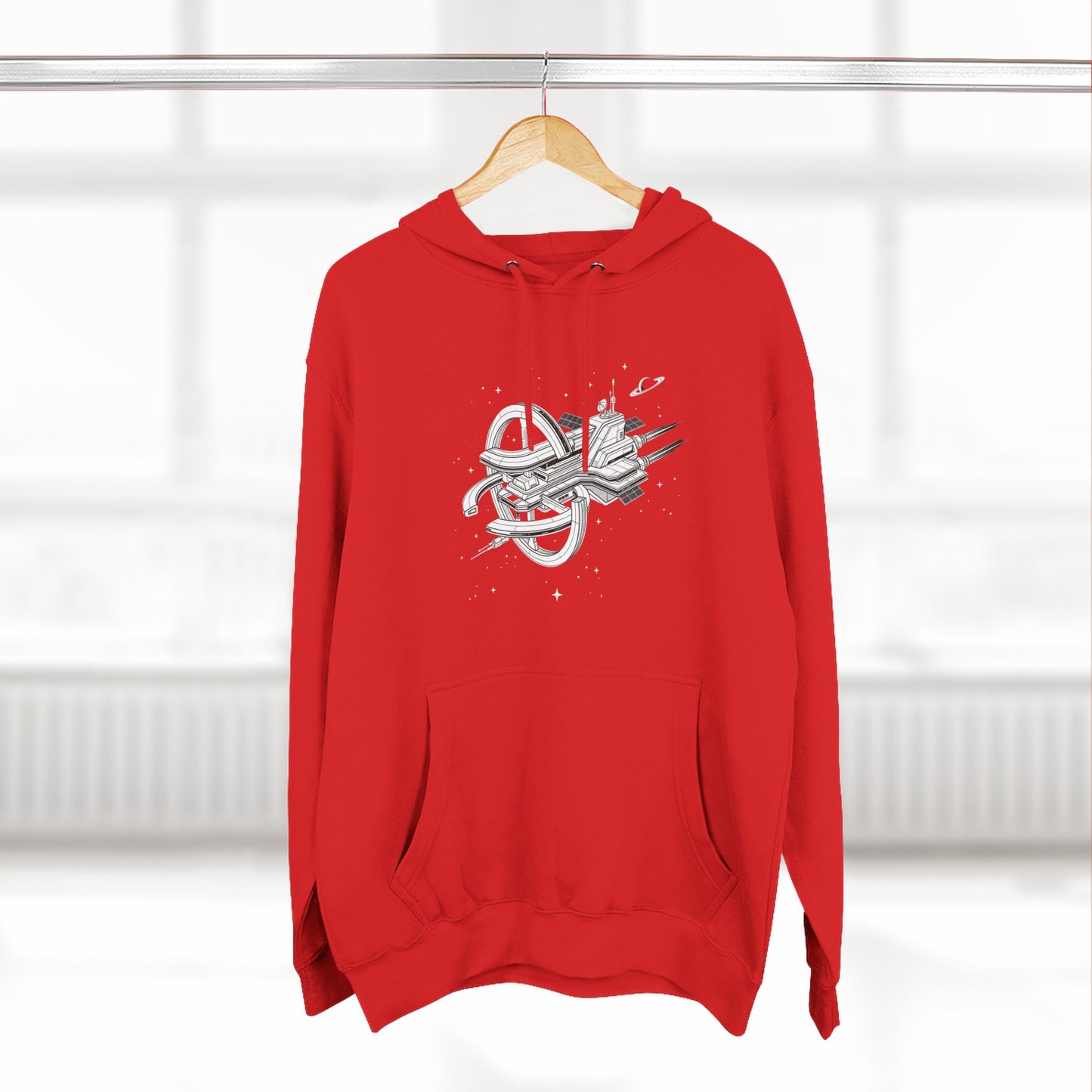 Hoodie — Space Station Sketch Pullover