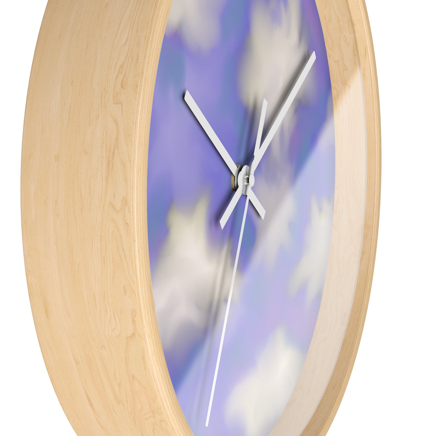 Dreamy Cloud Wall Clock — Purple Sky Decorative Clock for Nursery & Home
