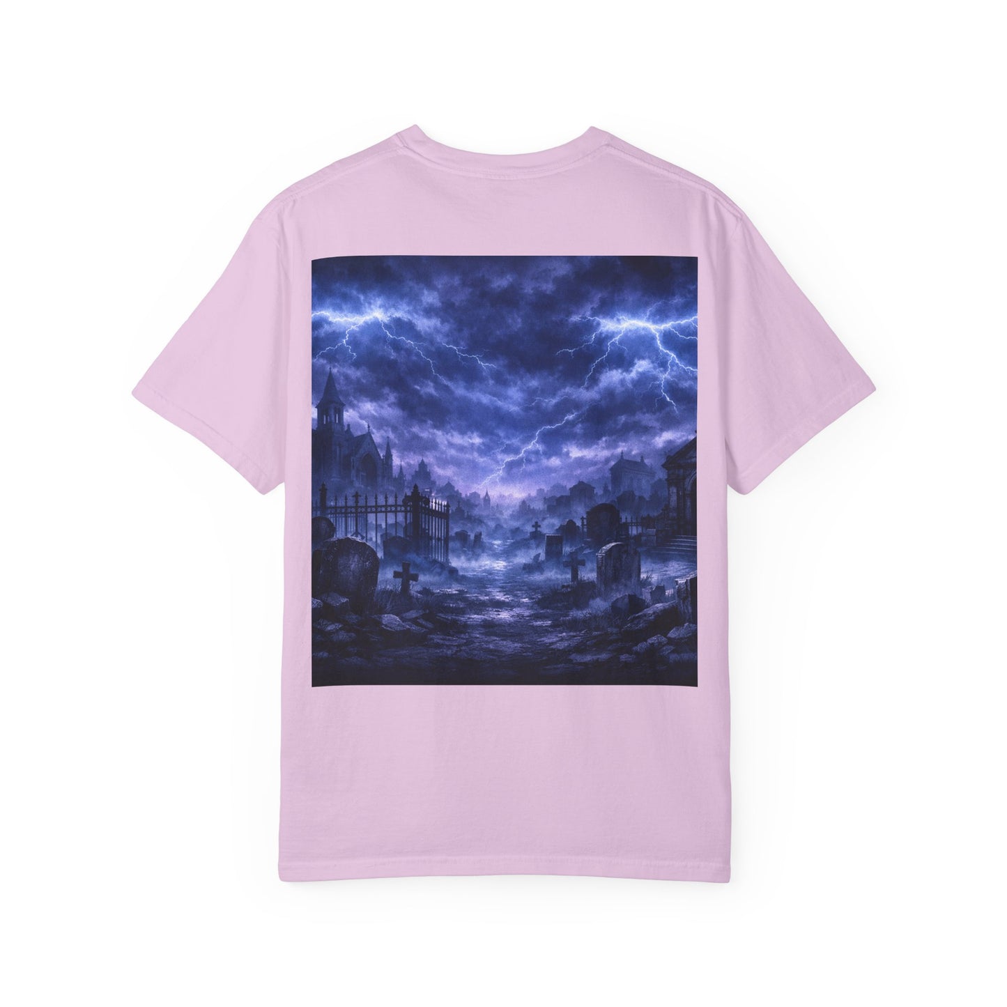 Lightning Storm Graphic T-Shirt — Gothic Nightscape Tee