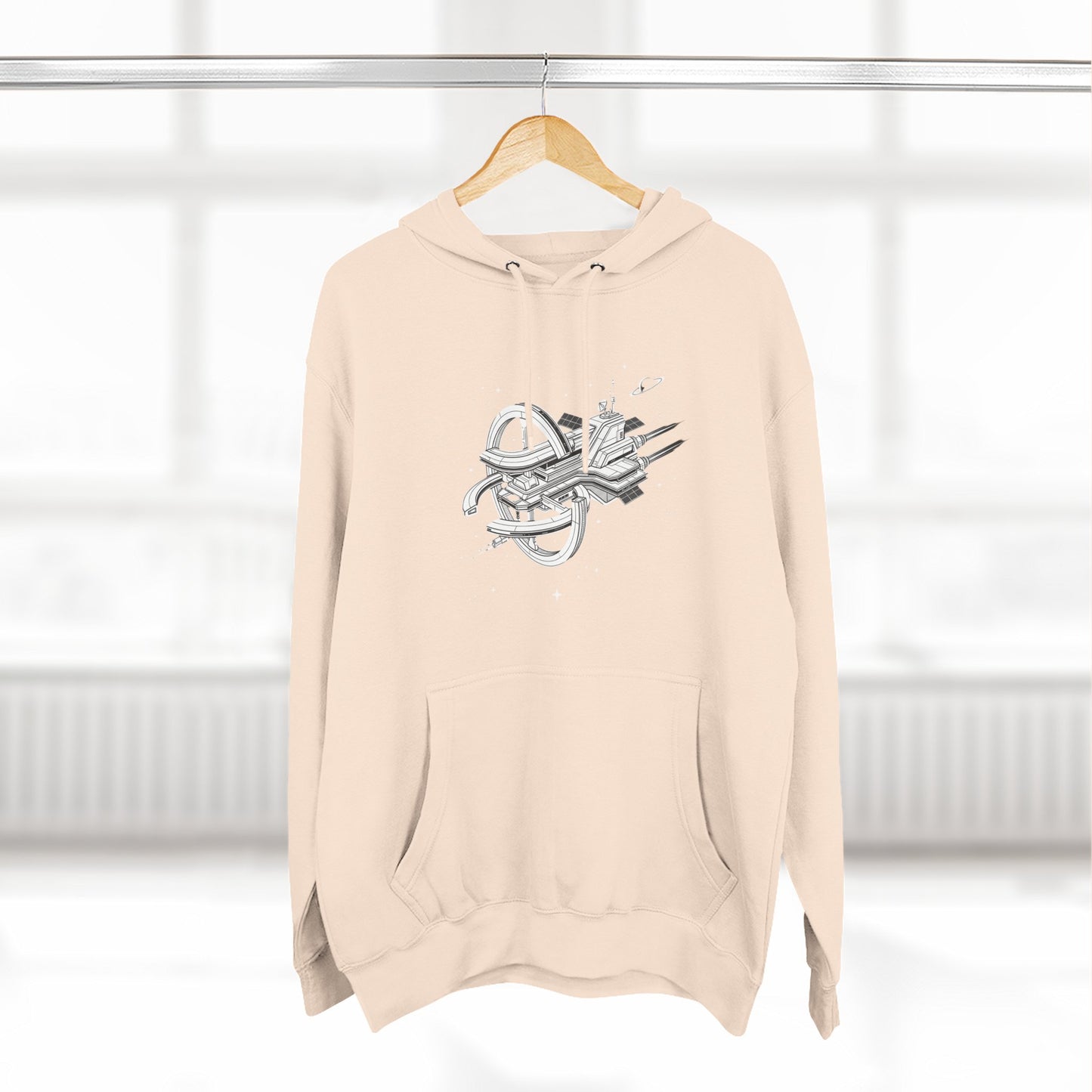 Hoodie — Space Station Sketch Pullover