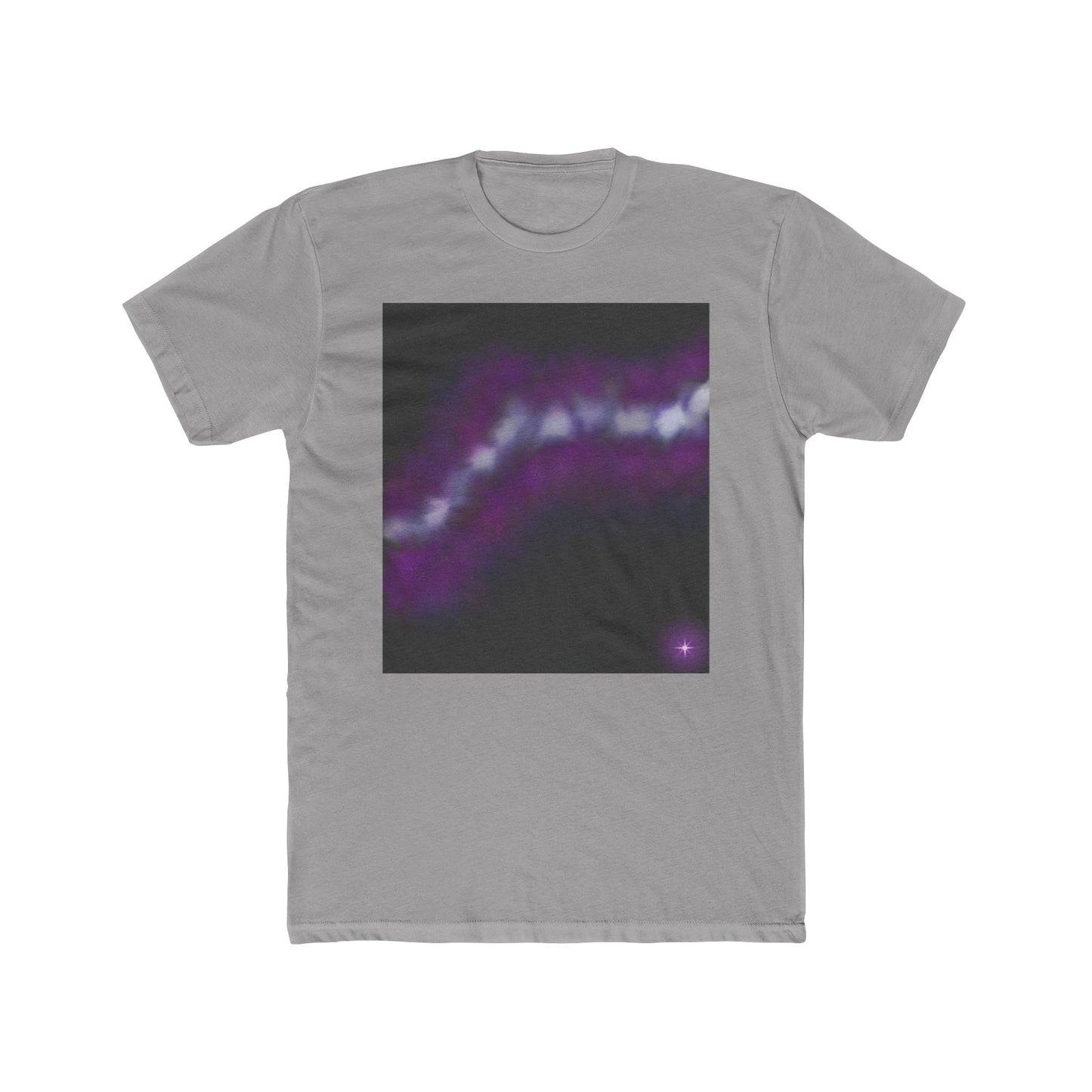 Galaxy Wave Tee — Purple Nebula Graphic T-Shirt