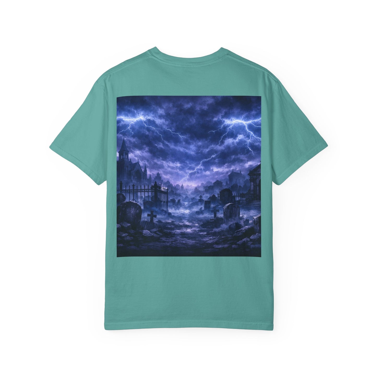 Lightning Storm Graphic T-Shirt — Gothic Nightscape Tee
