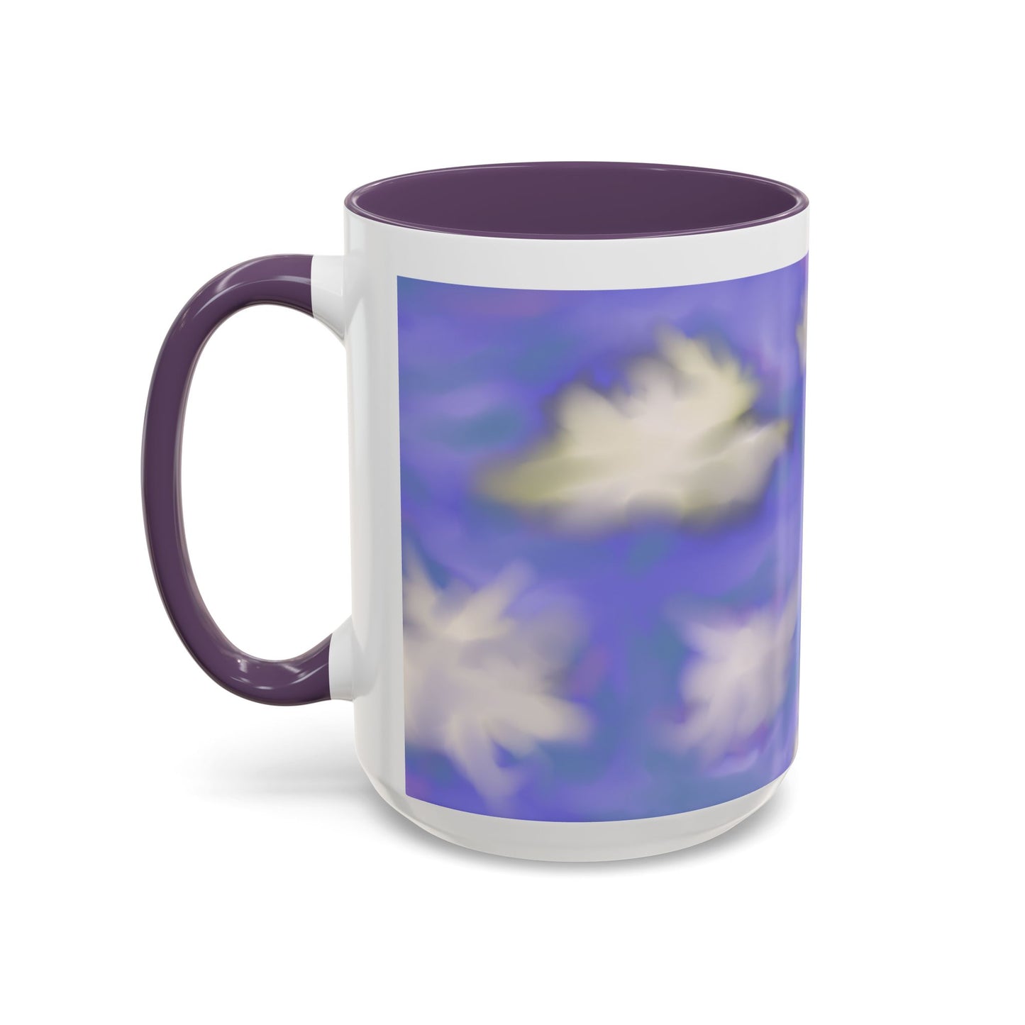 Cloudscape Accent Coffee Mug — Dreamy Purple Sky Design (11/15oz)