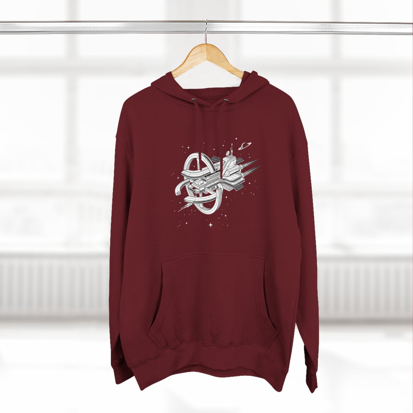 Hoodie — Space Station Sketch Pullover