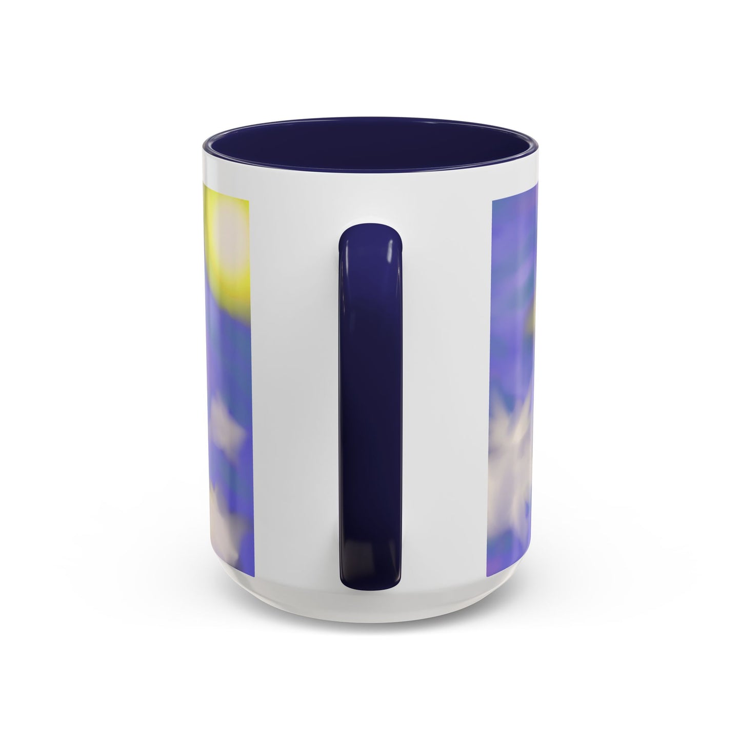 Cloudscape Accent Coffee Mug — Dreamy Purple Sky Design (11/15oz)