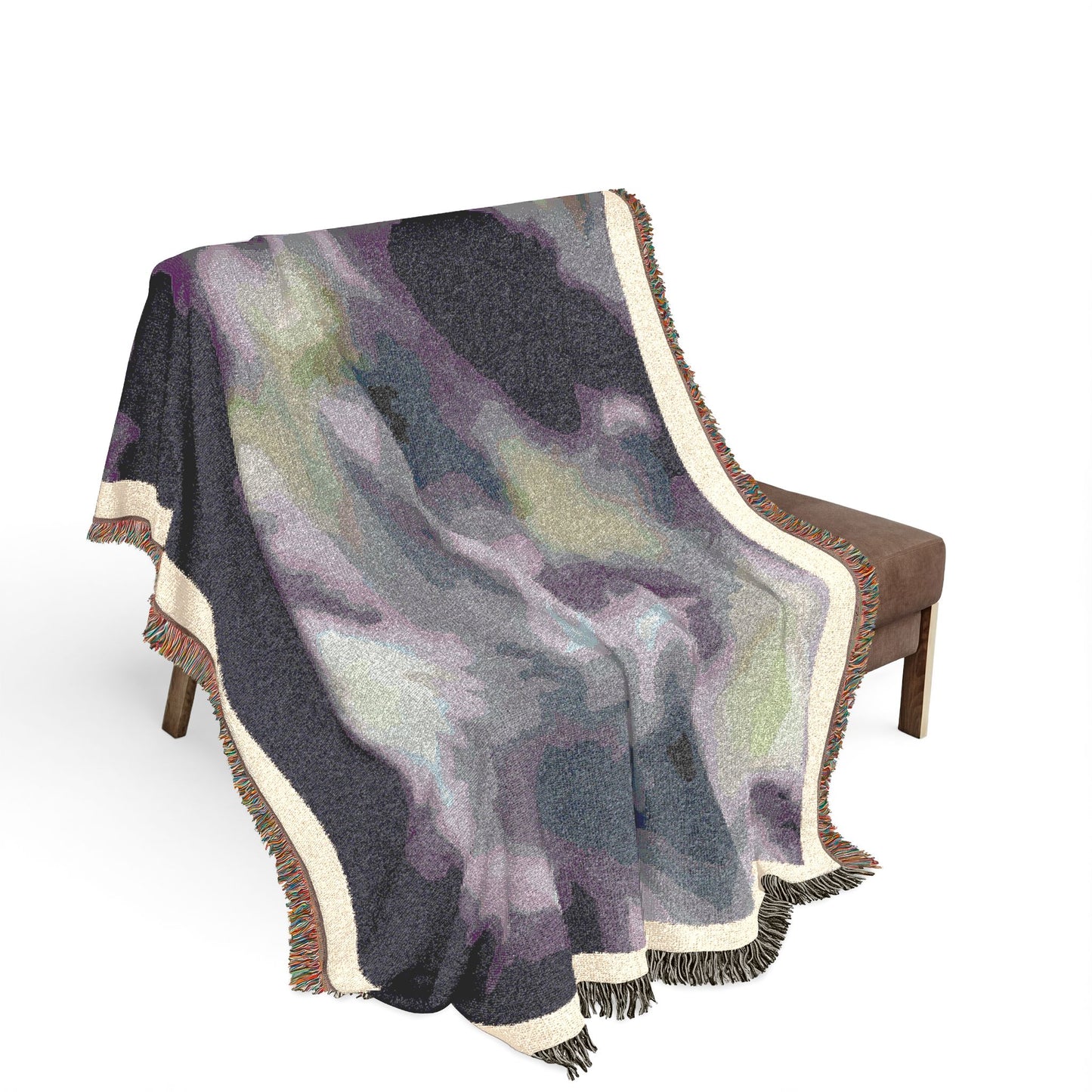Abstract Cloudscape Woven Blanket – Cozy Decorative Throw for Living Room & Bedroom