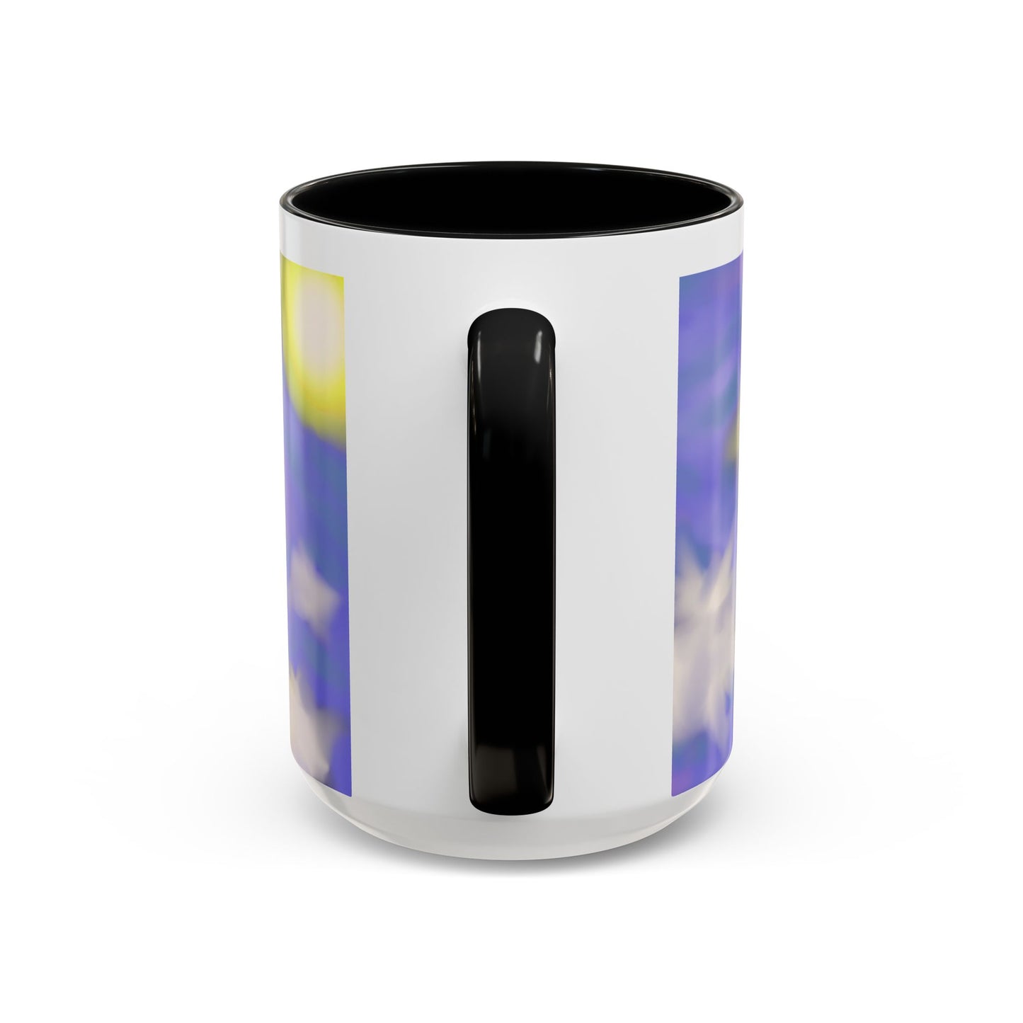 Cloudscape Accent Coffee Mug — Dreamy Purple Sky Design (11/15oz)