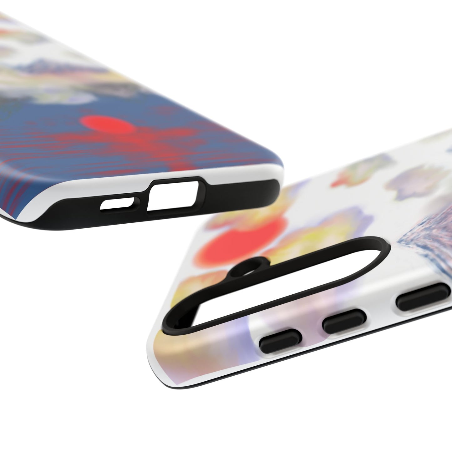 Phone Case — Misty Mountain Sunrise with Red Sun Reflection