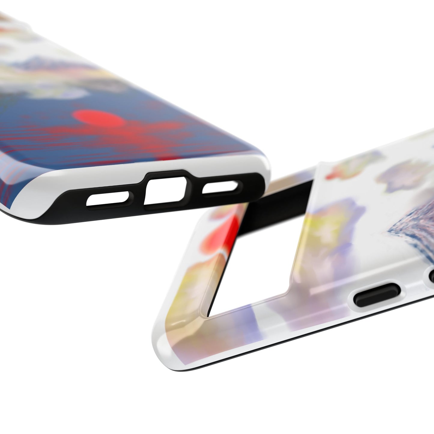 Phone Case — Misty Mountain Sunrise with Red Sun Reflection