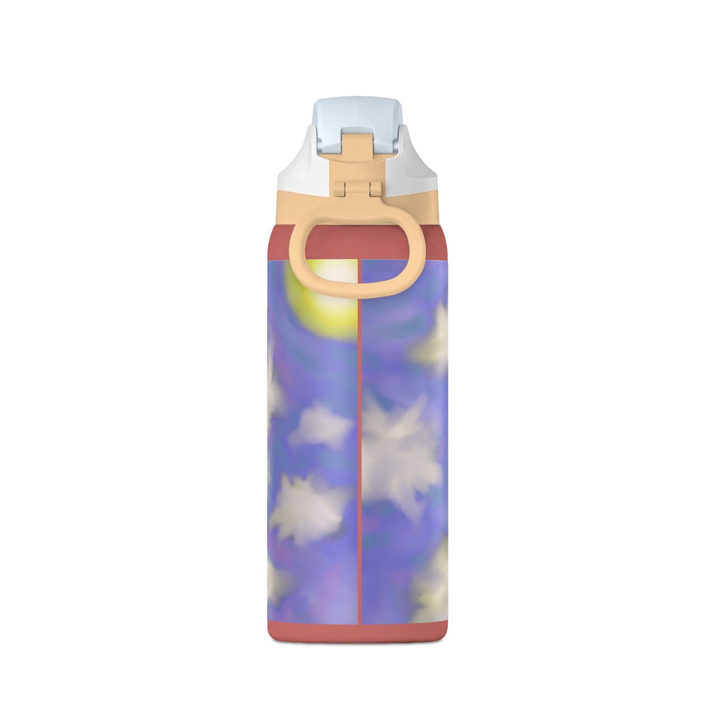 32oz Insulated Water Bottle — Dreamy Lavender Cloud Design
