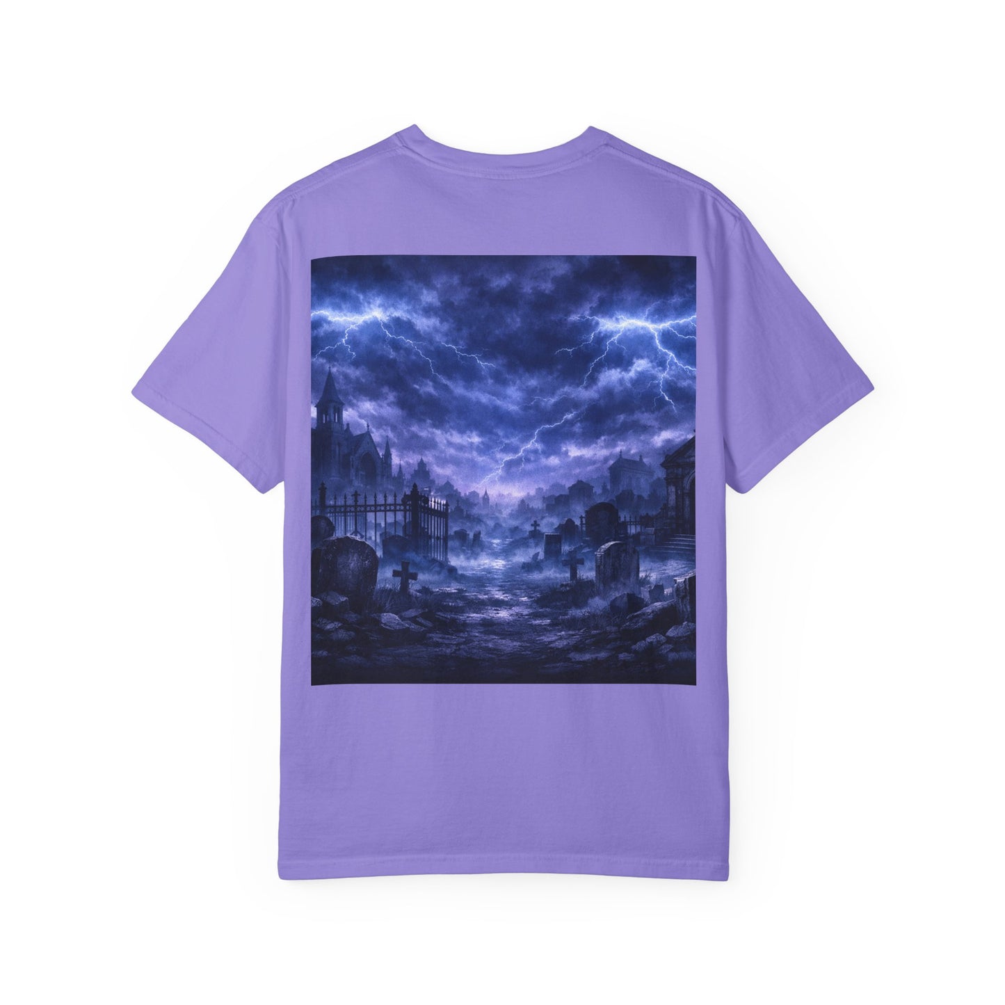 Lightning Storm Graphic T-Shirt — Gothic Nightscape Tee