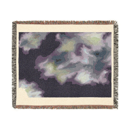 Abstract Cloudscape Woven Blanket – Cozy Decorative Throw for Living Room & Bedroom