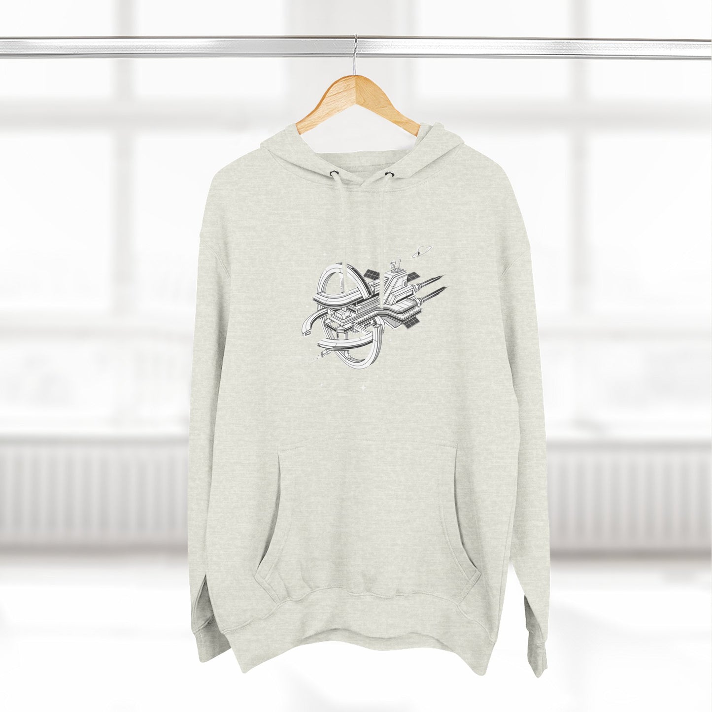 Hoodie — Space Station Sketch Pullover